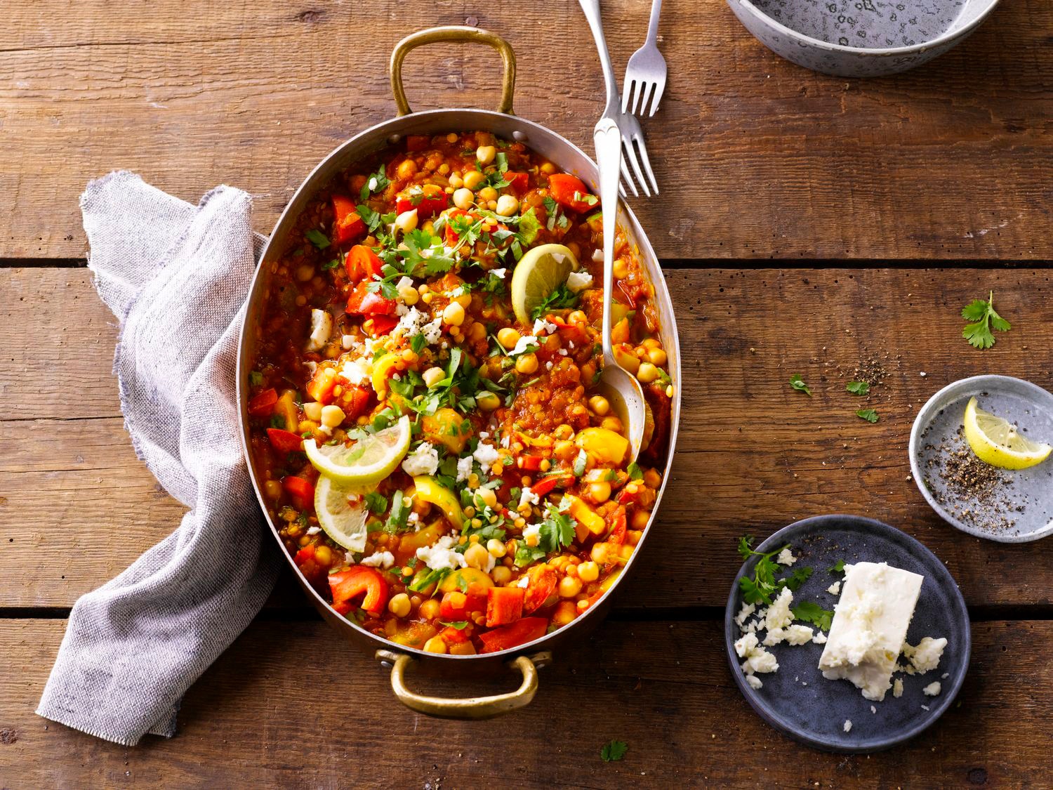 Easy Chickpea and Lentil Curry