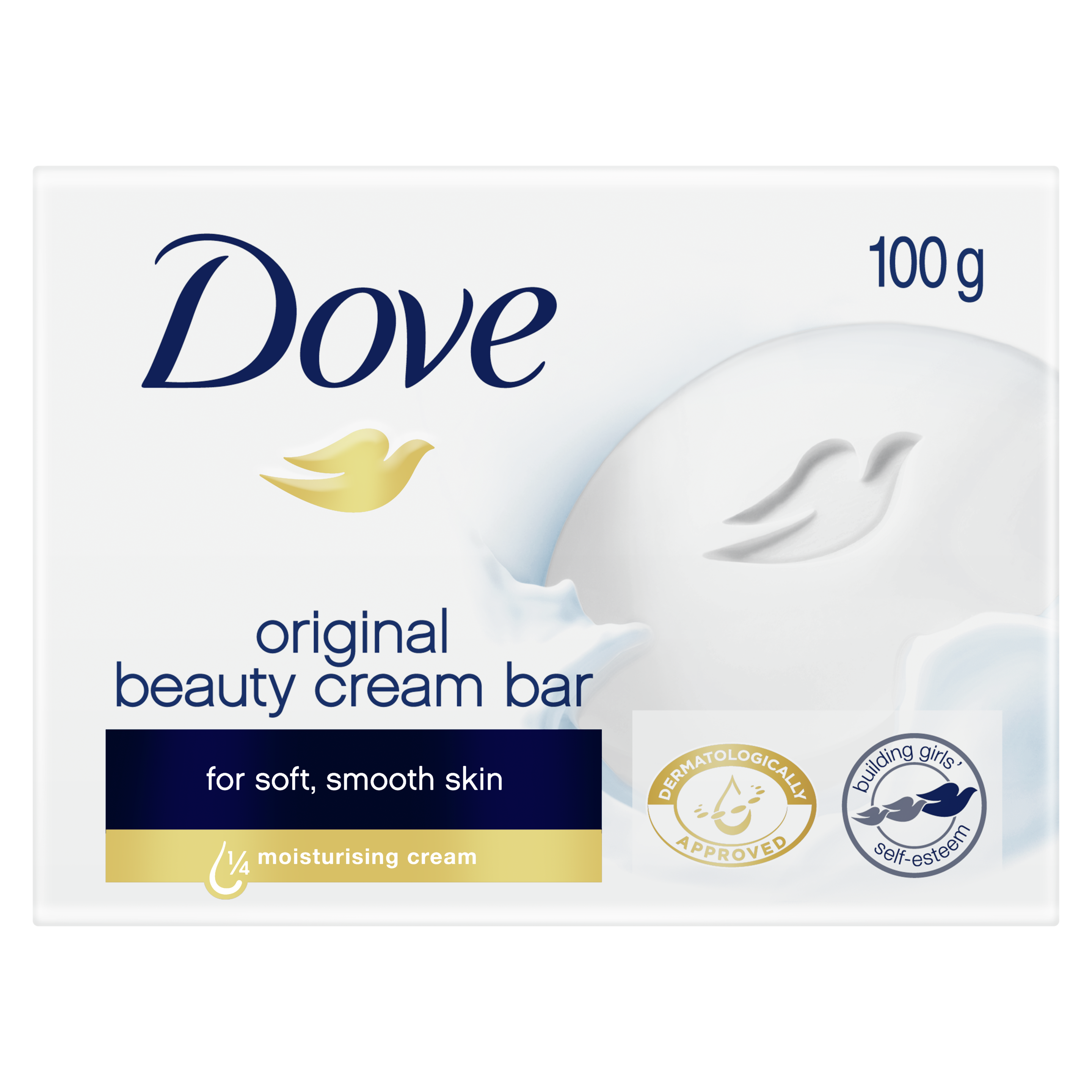 Dove Beauty Cream Bar 4x100g Text