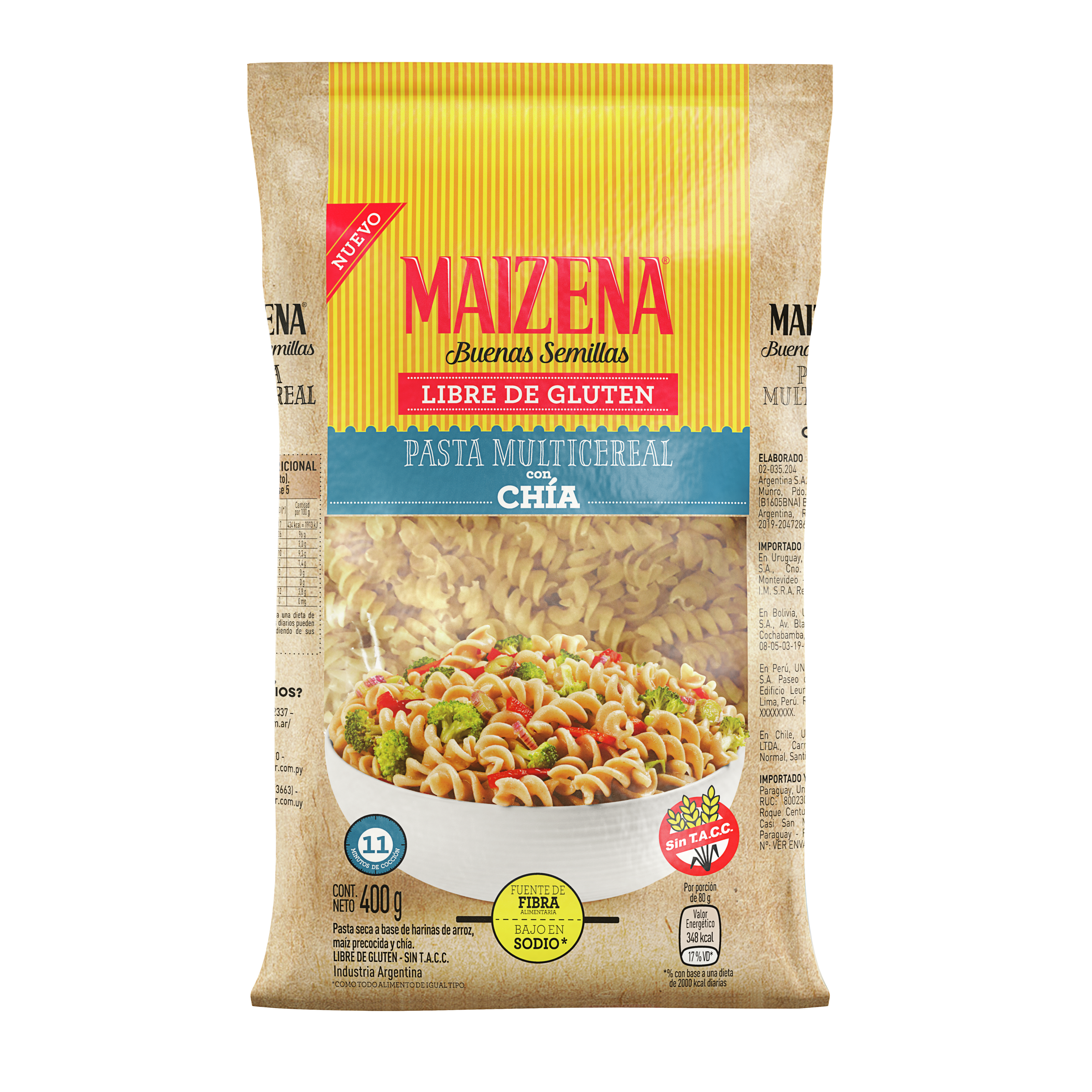 Premezcla de bizcochuelo sabor Chocolate sin TACC - Maizena