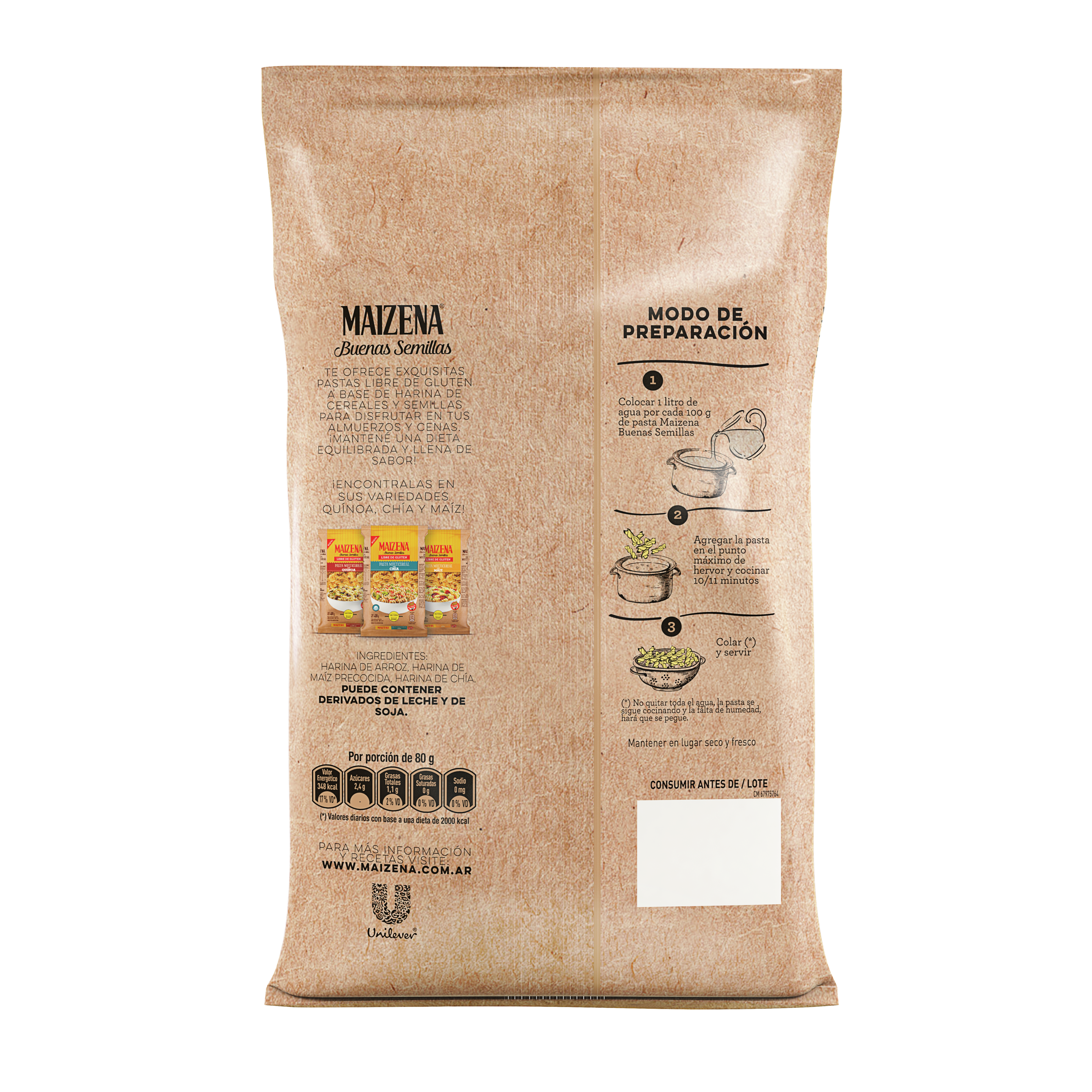 Premezcla de bizcochuelo sabor Chocolate sin TACC - Maizena