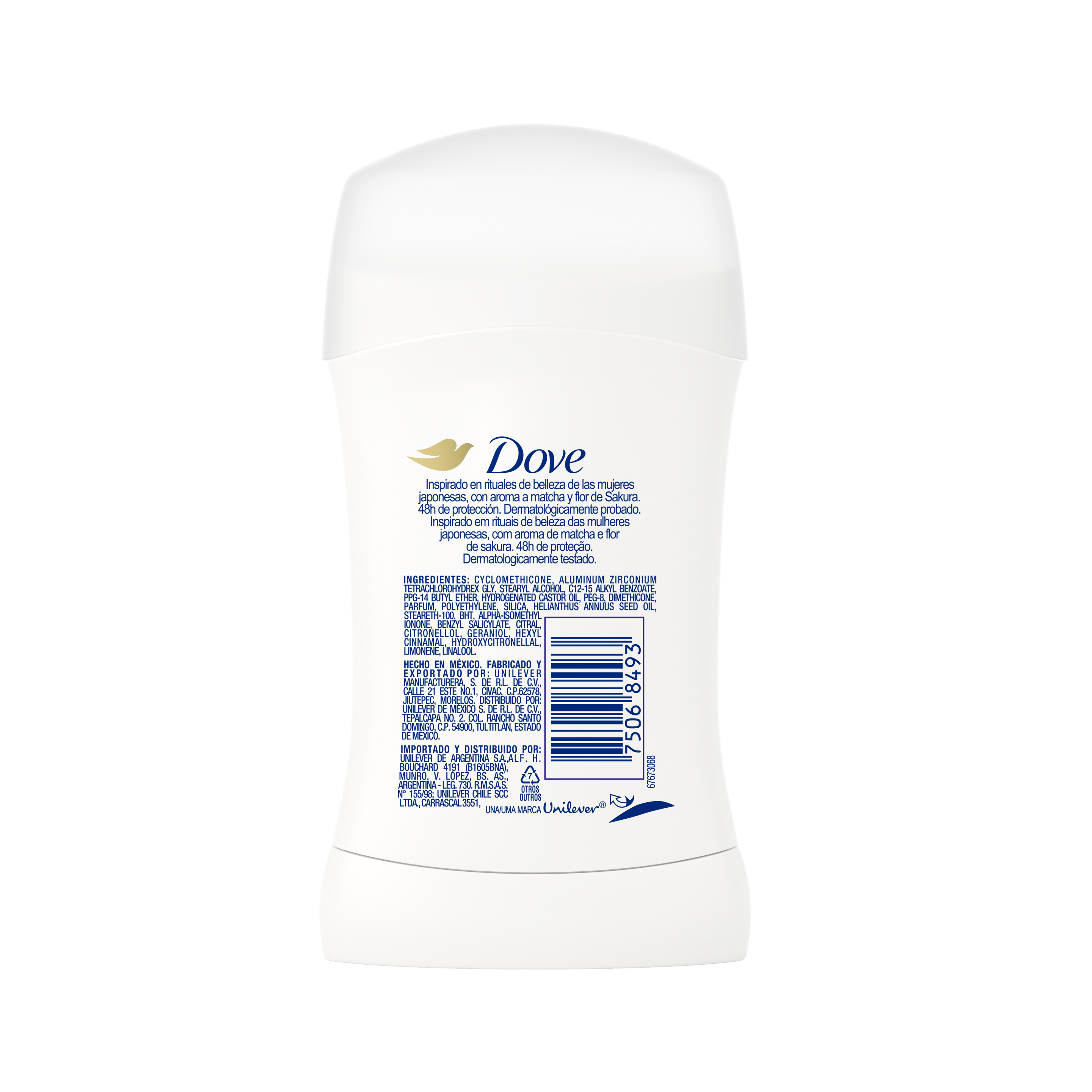 Desodorante Dove Barra Matcha