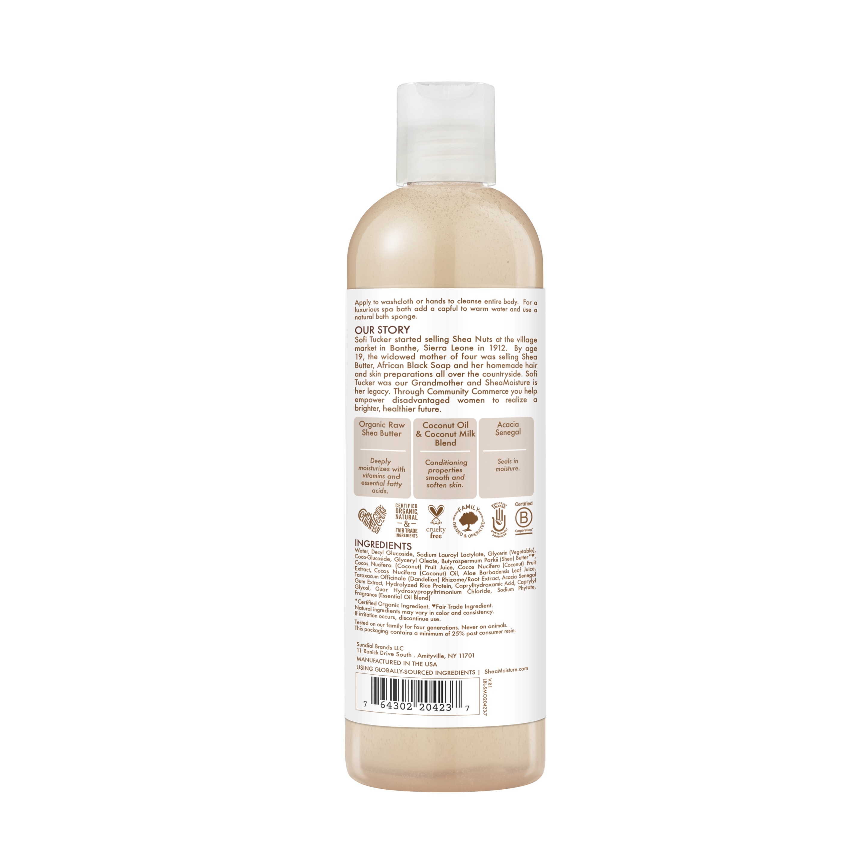 100% Virgin Coconut Oil Daily Hydration Body Wash