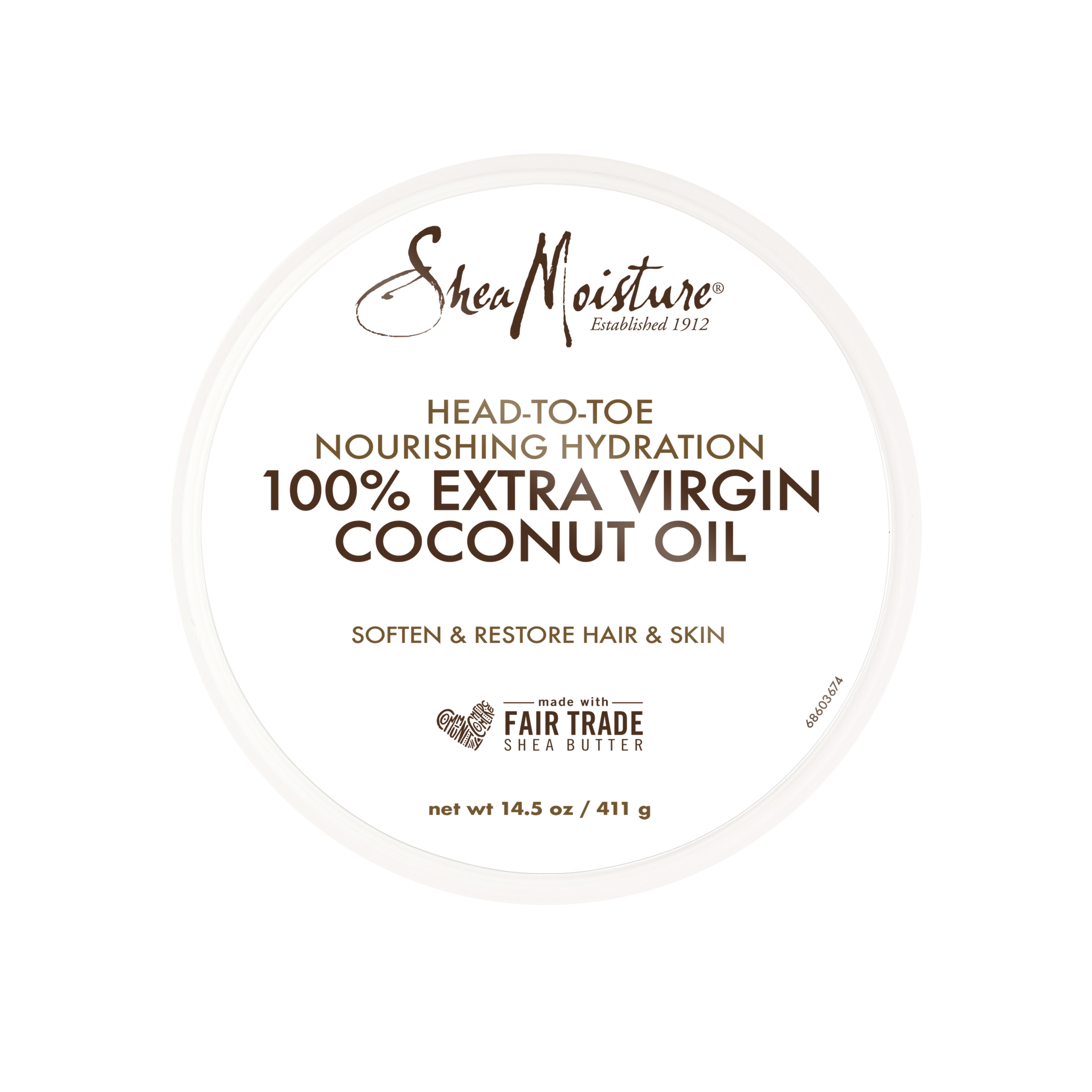 Extra Virgin Coconut Oil Head to Toe Nourishing Hydration - 15 oz