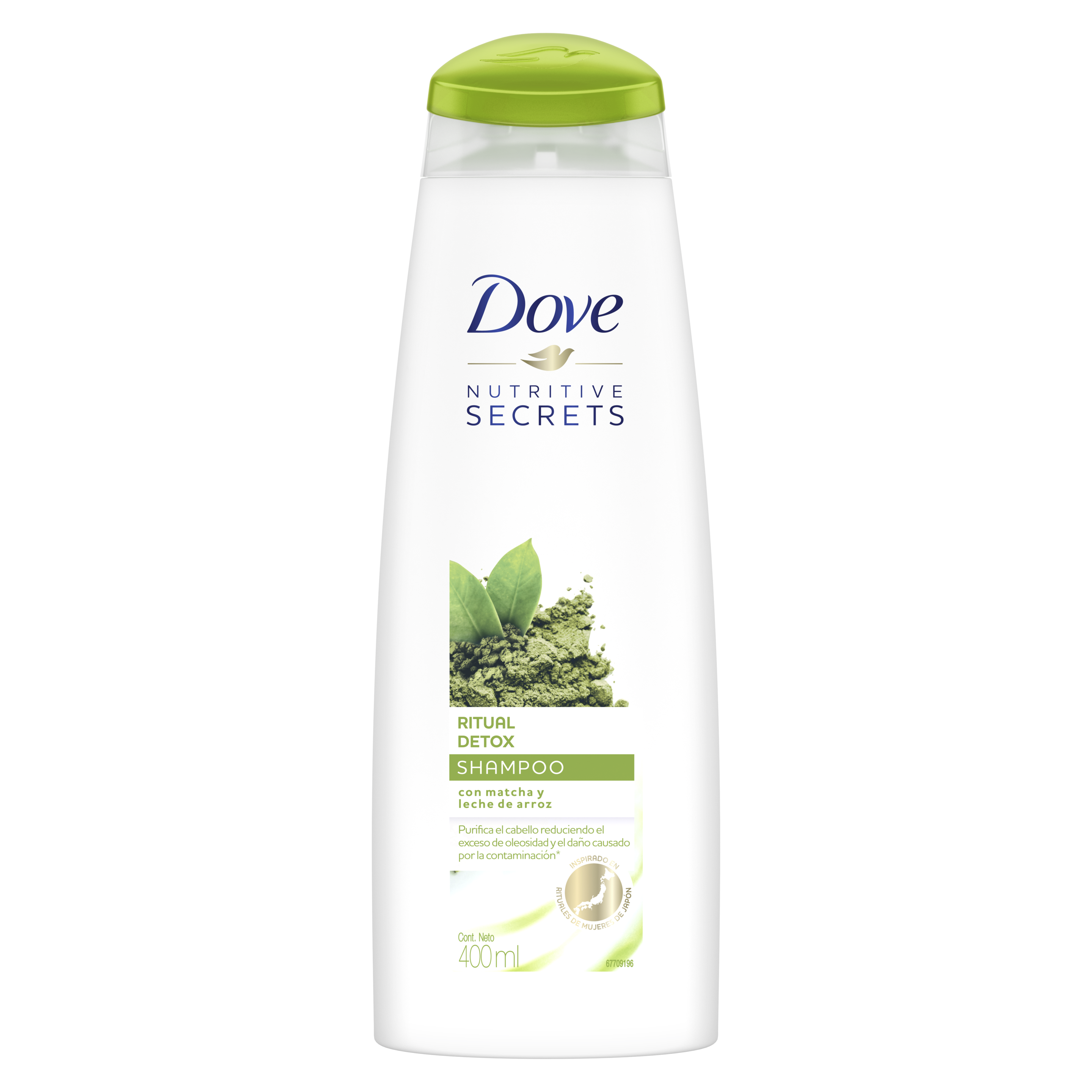 Shampoo Dove Ritual Detox con Matcha y Leche de Arroz 400ml