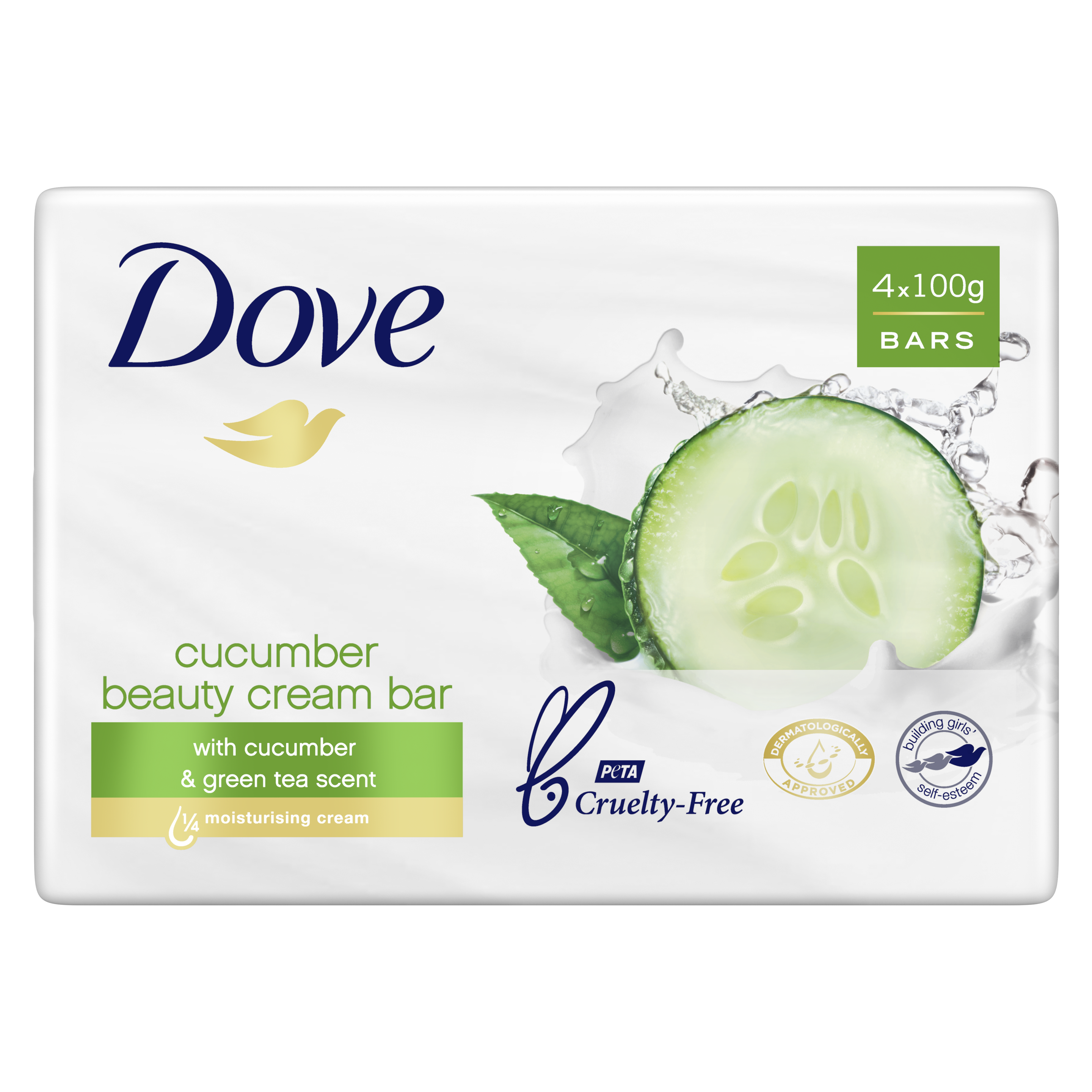 Dove Go Fresh Touch Beauty Cream Bar 4x100g Text