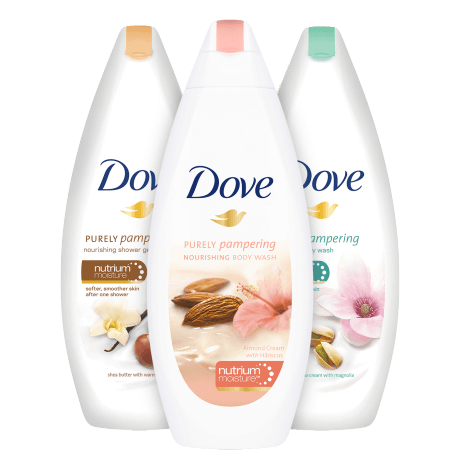 Dove Purely Pampering  Text