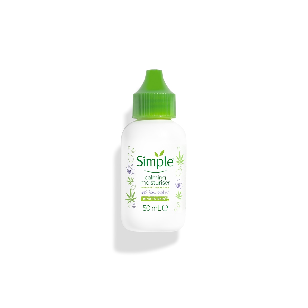 Calming Moisturiser with Hemp Seed Oil by Simple