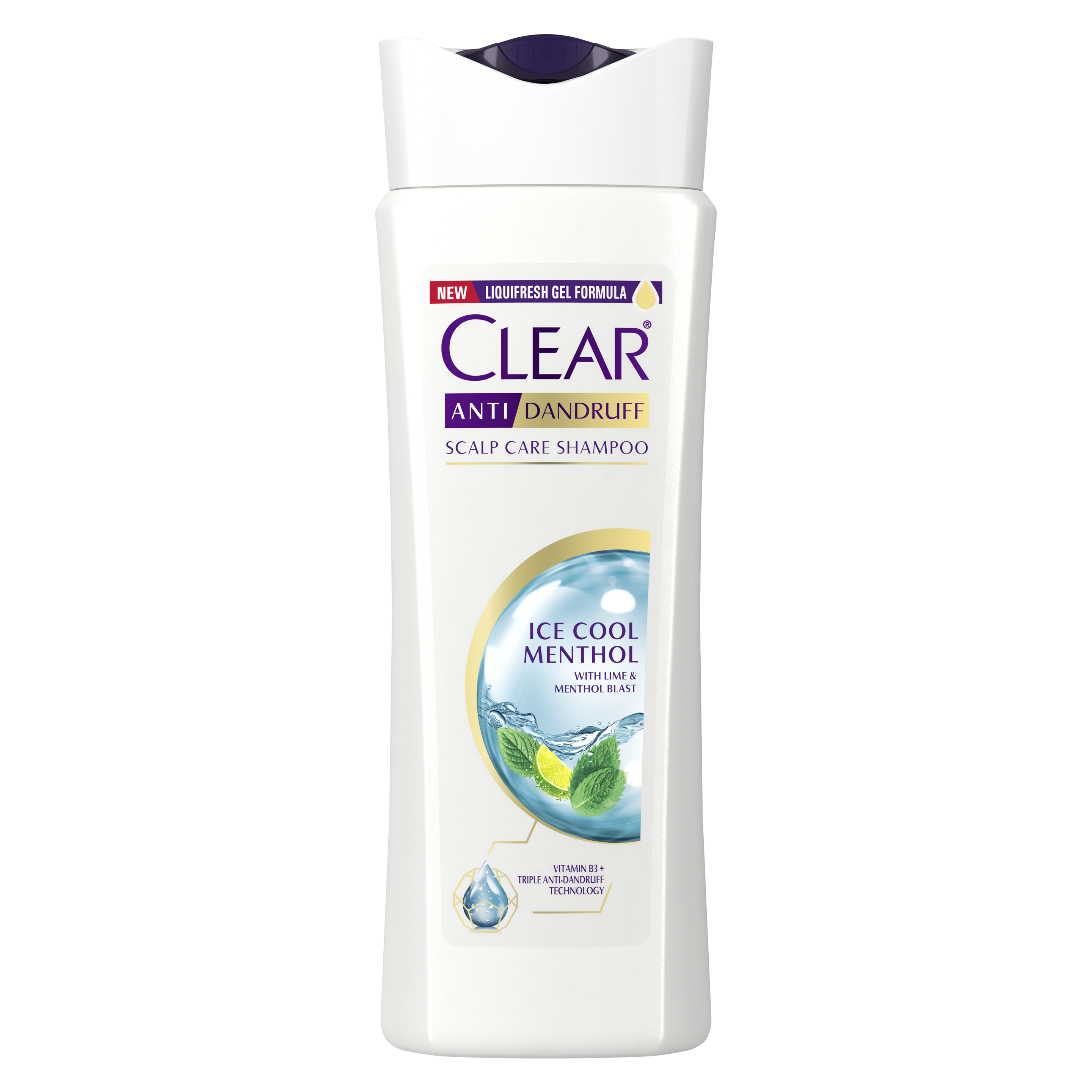 CLEAR Ice Cool Anti dandruff Shampoo Menthol Text