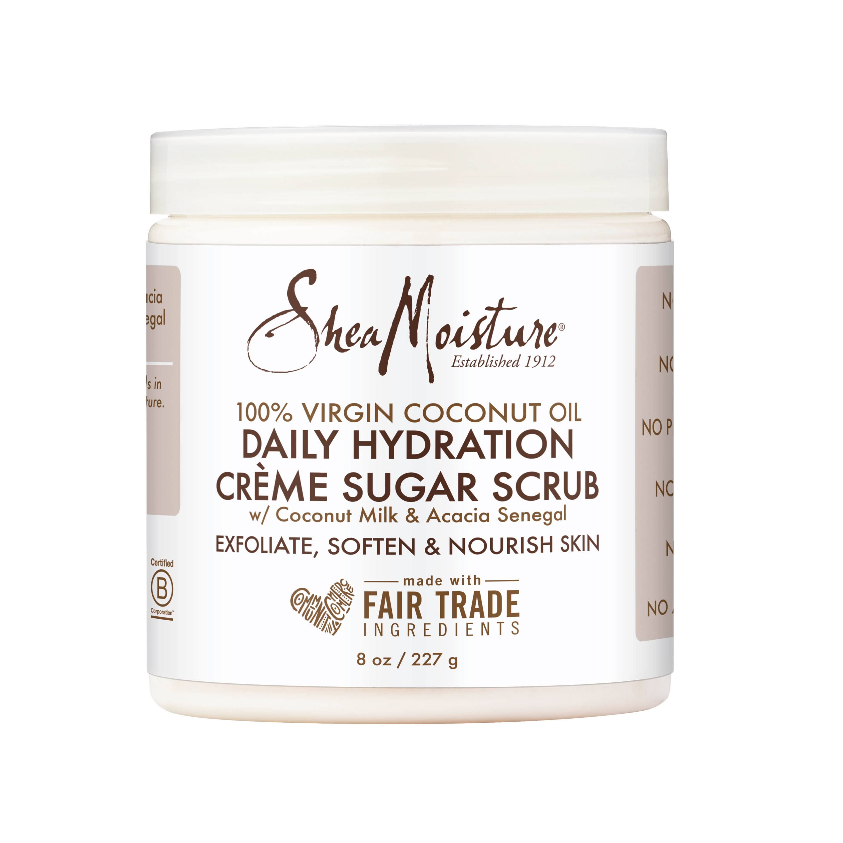 100% Virgin Coconut Oil Coconut Daily Hydration Creme Sugar Scrub packshot