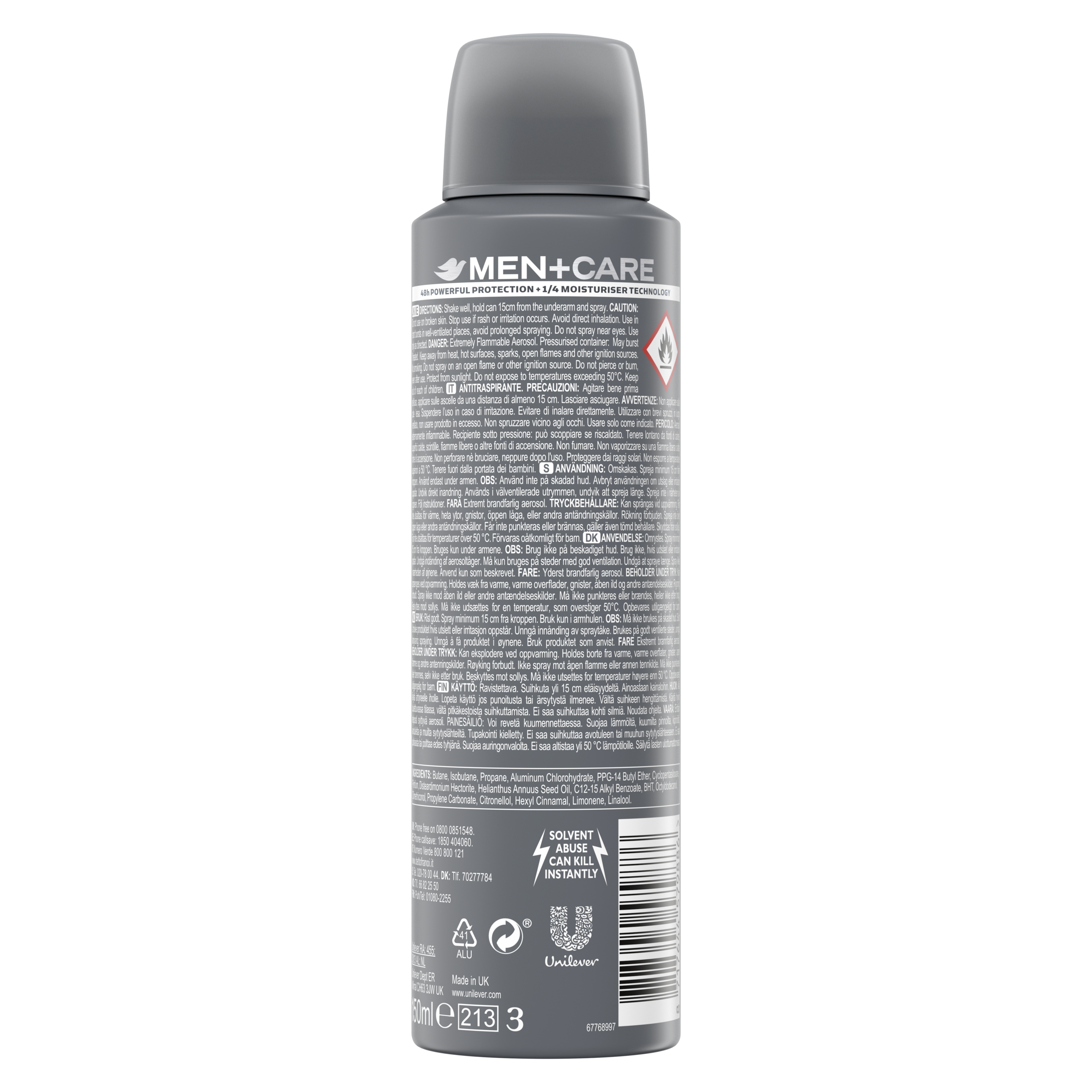 Dove Men+Care Extra Fresh Anti-perspirant Spray