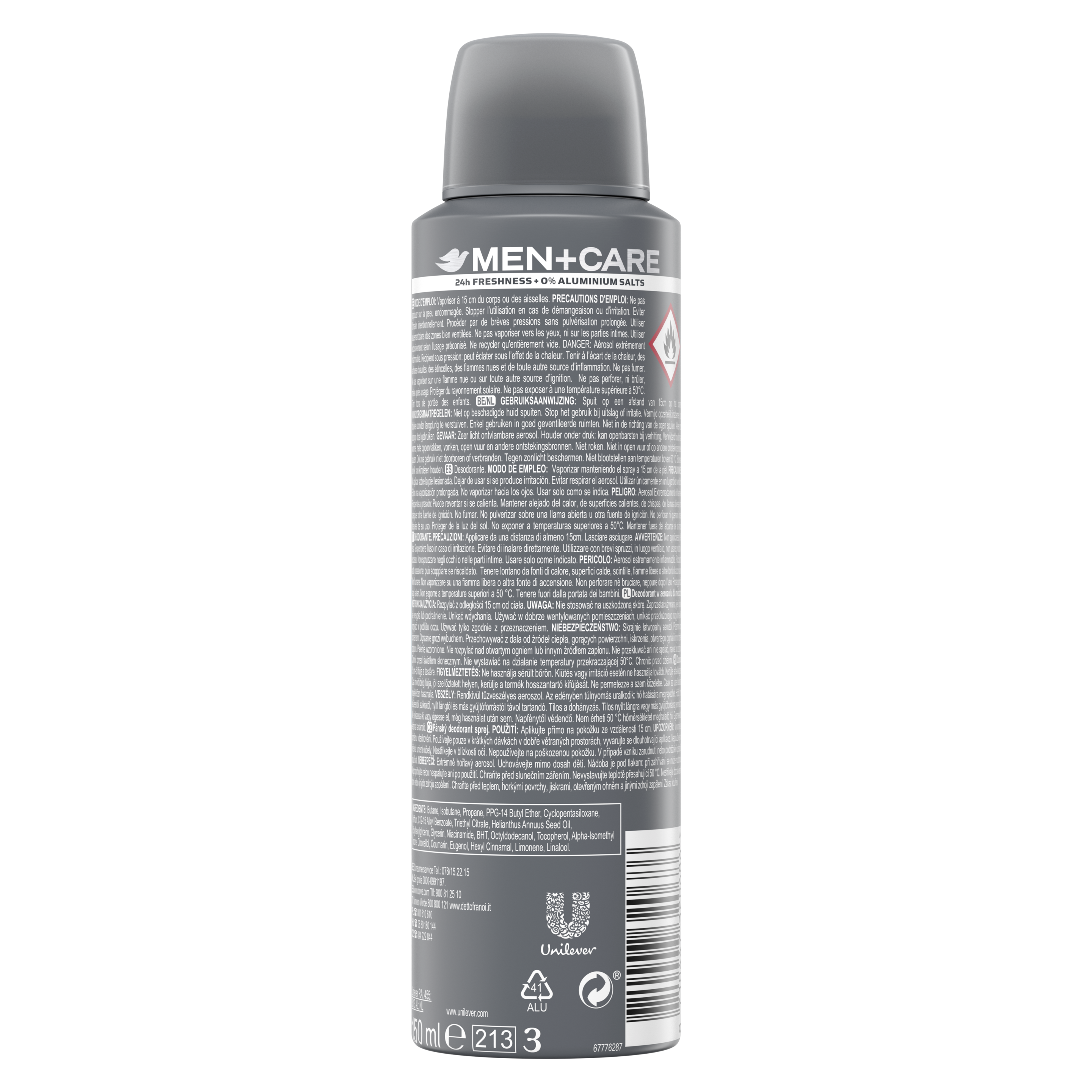 Deodorant sprej 0% aluminiových solí Clean comfort
