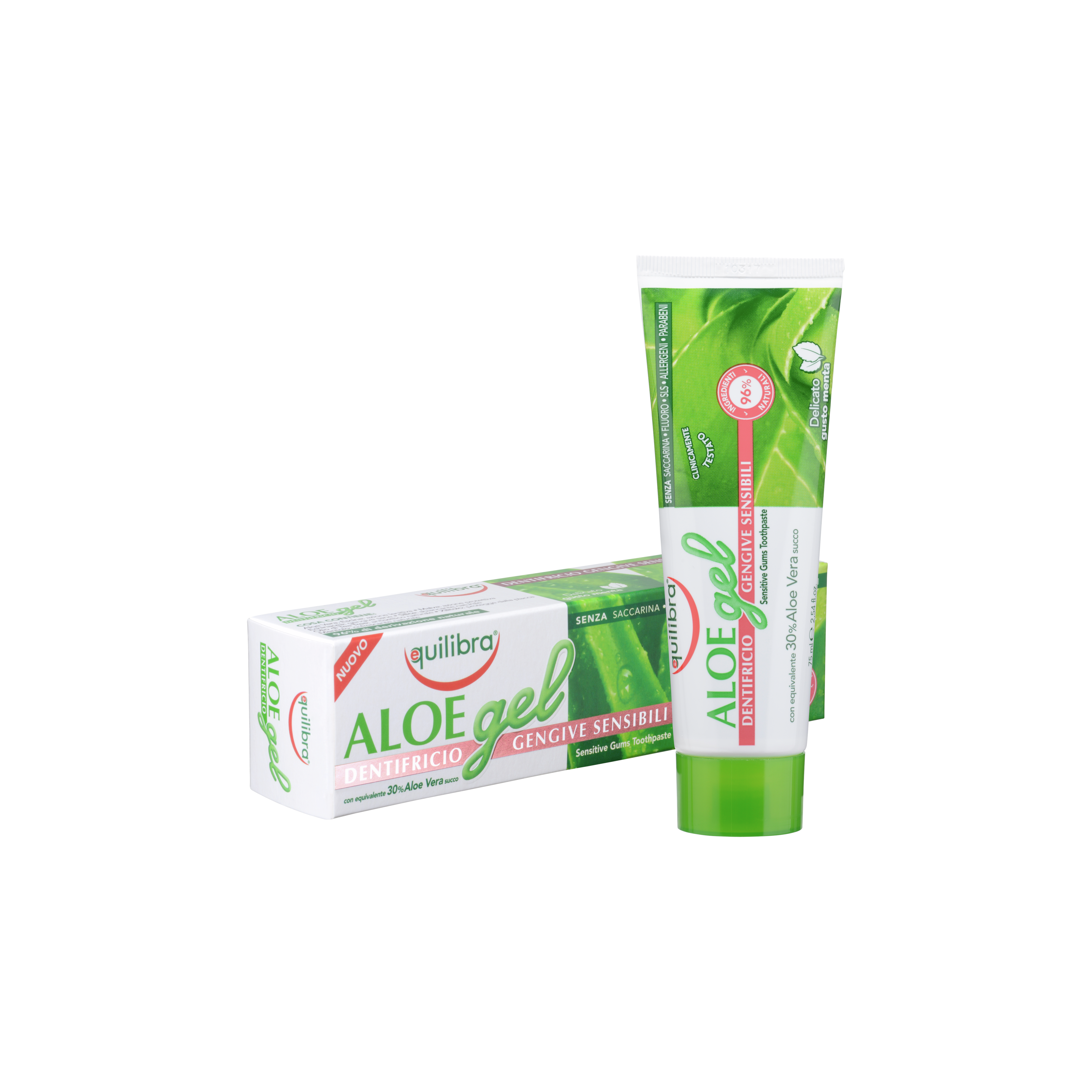 Aloe Gel Dentifricio Gengive Sensibili Equilibra<sup>®</sup>  - Tubo da 75 ml