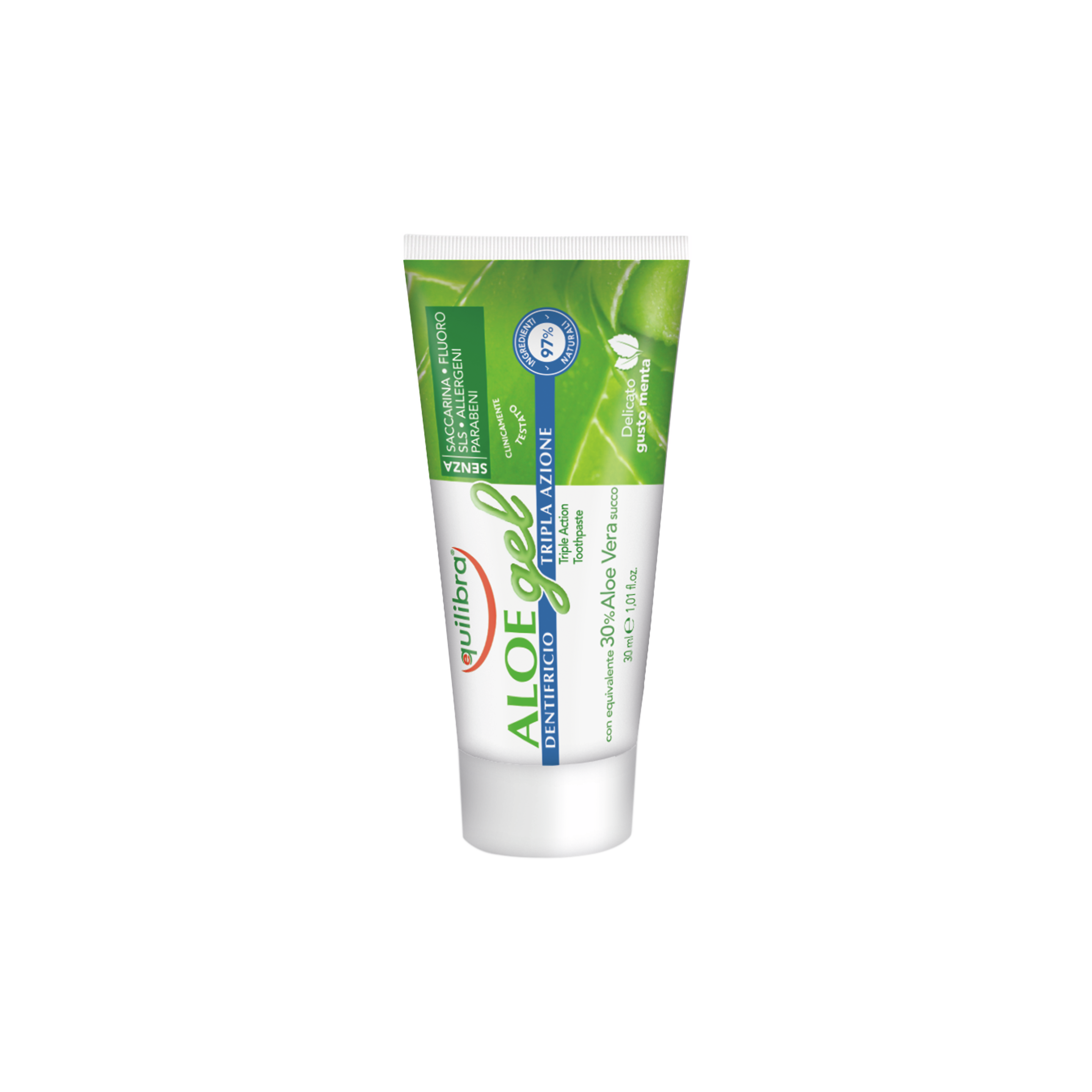 Aloe Dentifricio Minitaglia Equilibra<sup>®</sup>  - Tubo 30 ml