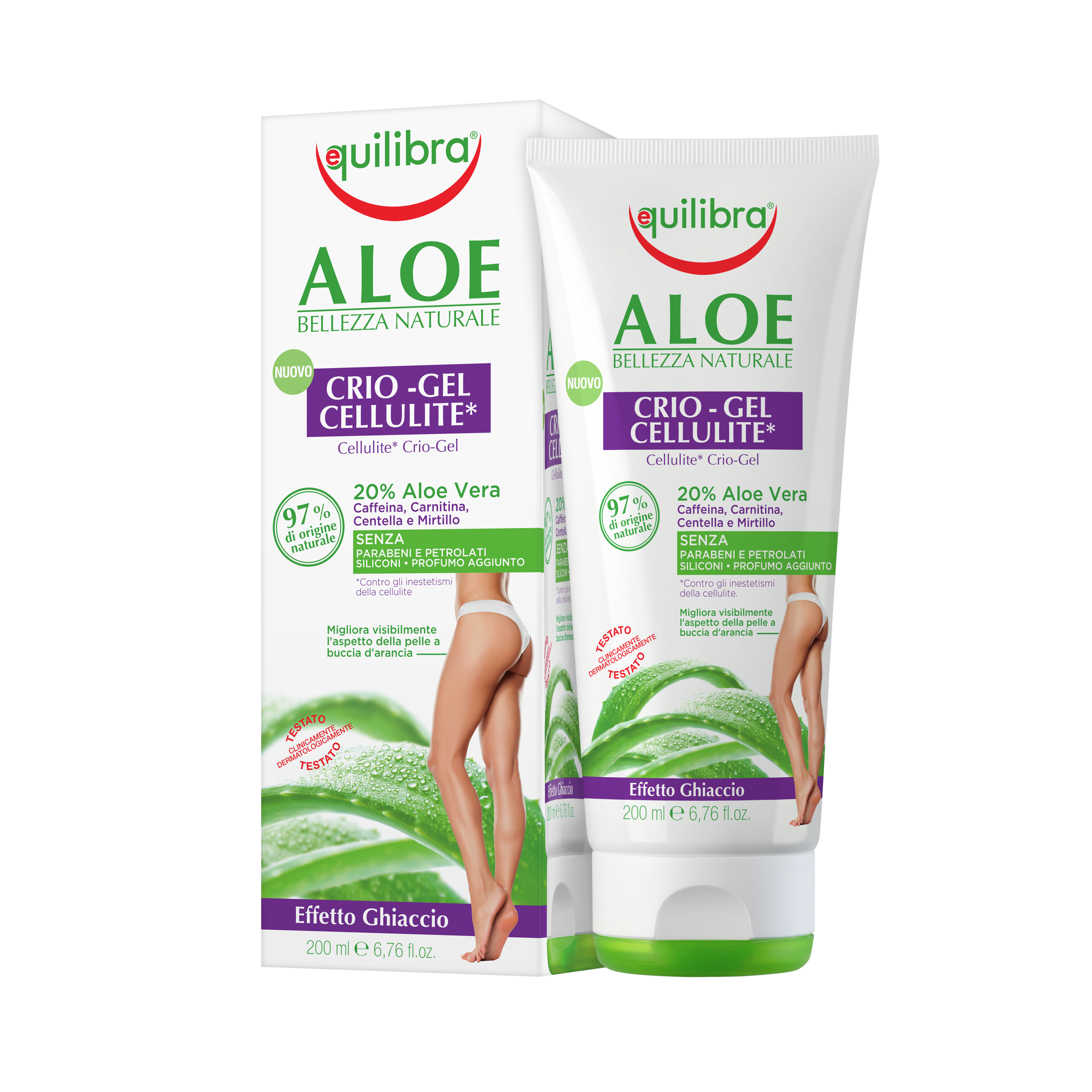 Aloe Crio-Gel Cellulite* Equilibra<sup>®</sup>  - Tubo con astuccio - 200 m
