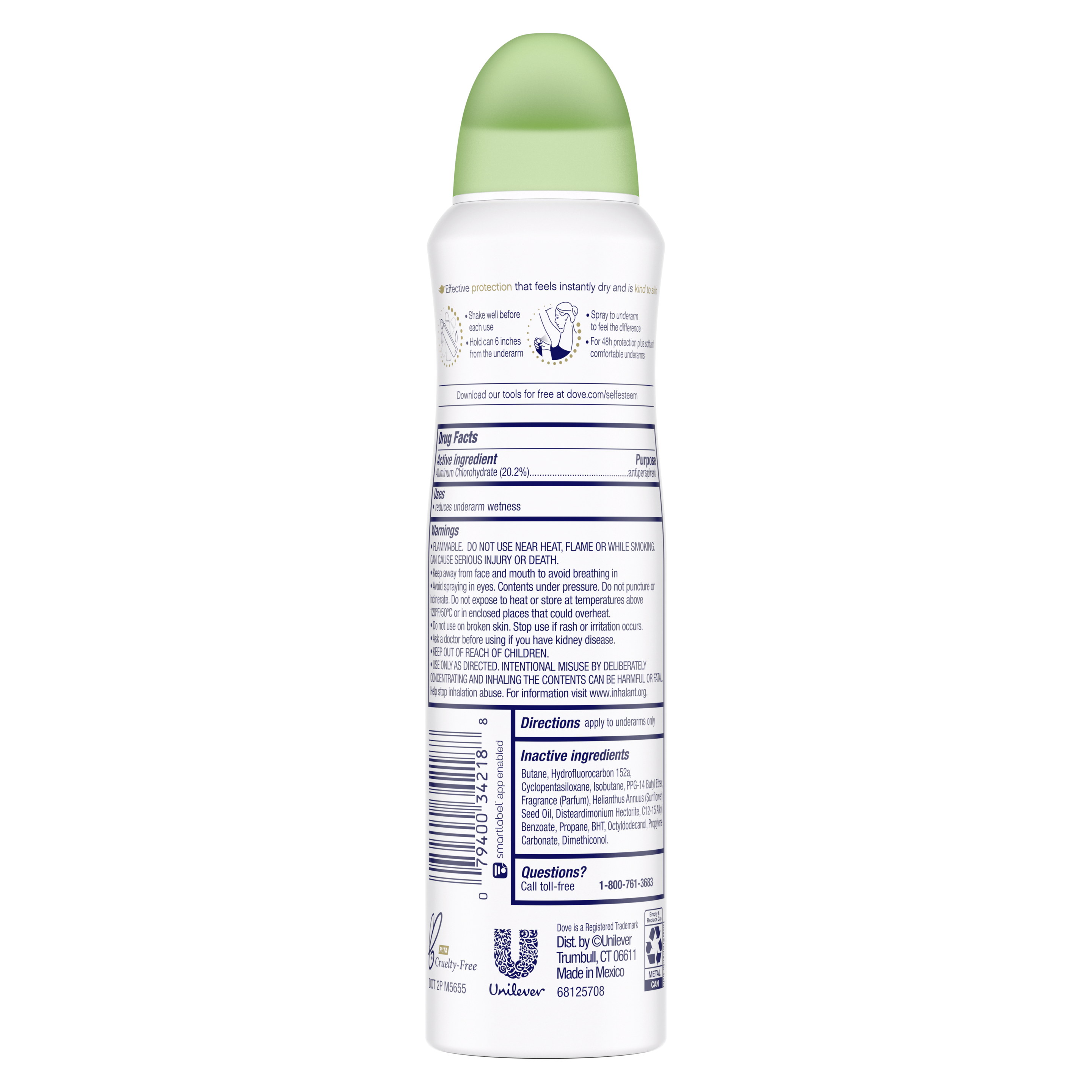 Advanced Care Dry Spray Antiperspirant Deodorant Cool Essentials