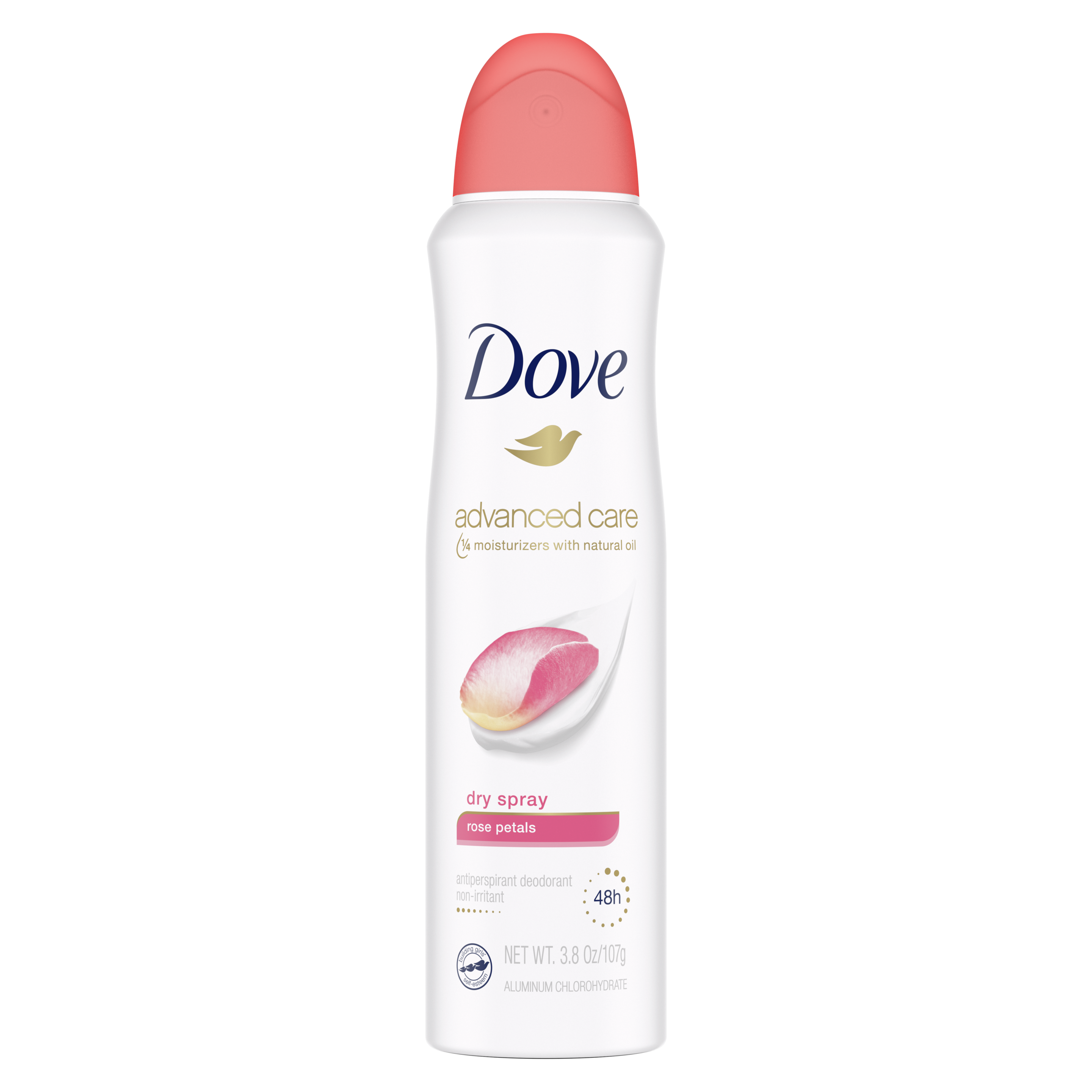 Dove Dry Spray Antiperspirant Deodorant Rose Petals 3.8oz