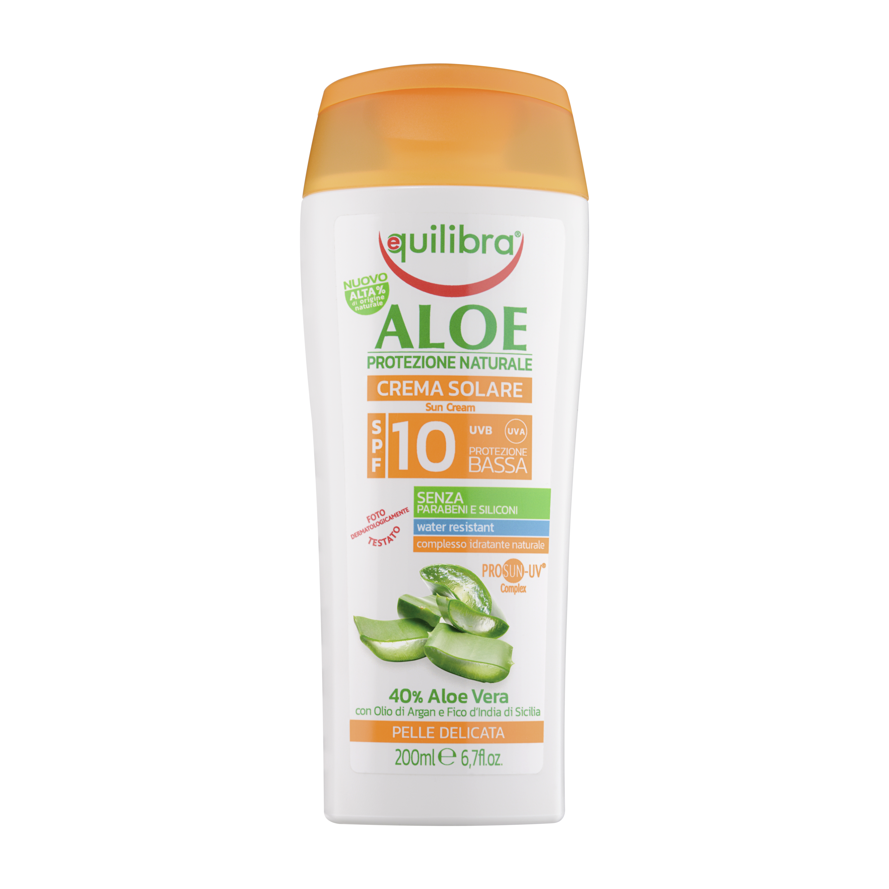 Aloe Crema Solare Spf 10 Equilibra<sup>®</sup>  - Flacone da 200 ml