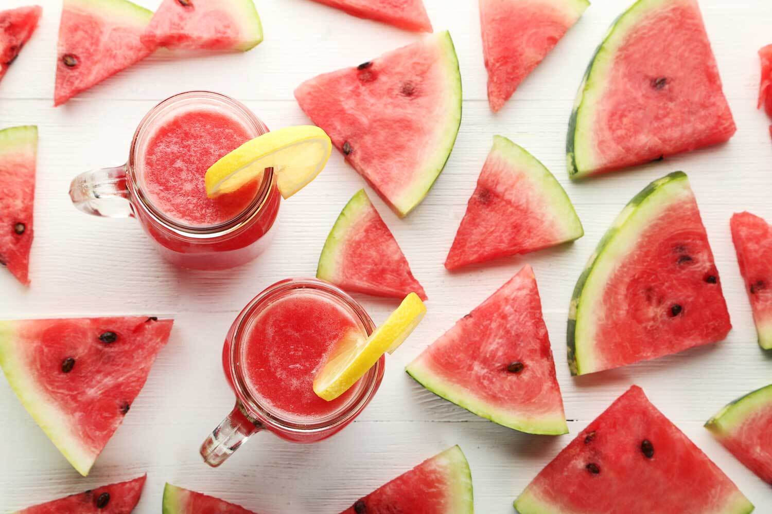 Buah semangka siap untuk dinikmati