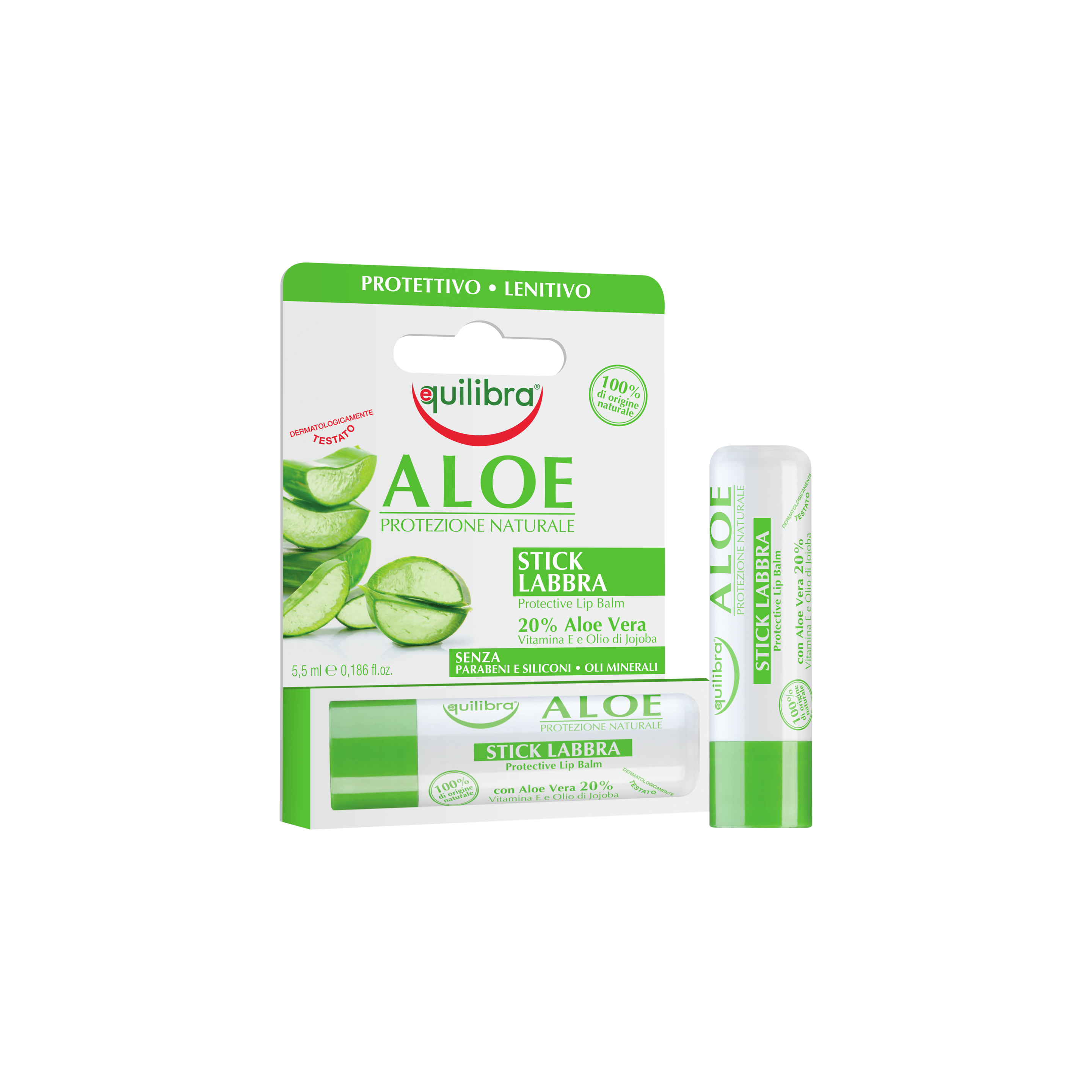 Stick Labbra Aloe Equilibra<sup>®</sup>  - Stick da 5