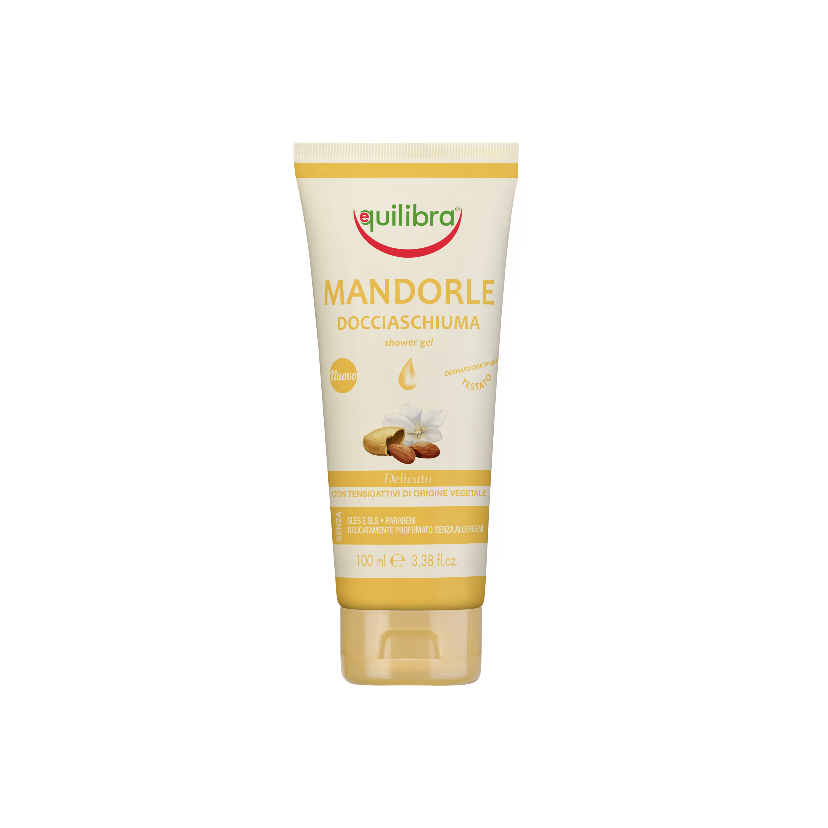 Docciaschiuma Mandorle Minitaglia Equilibra<sup>®</sup>  - Tubo da 100 ml