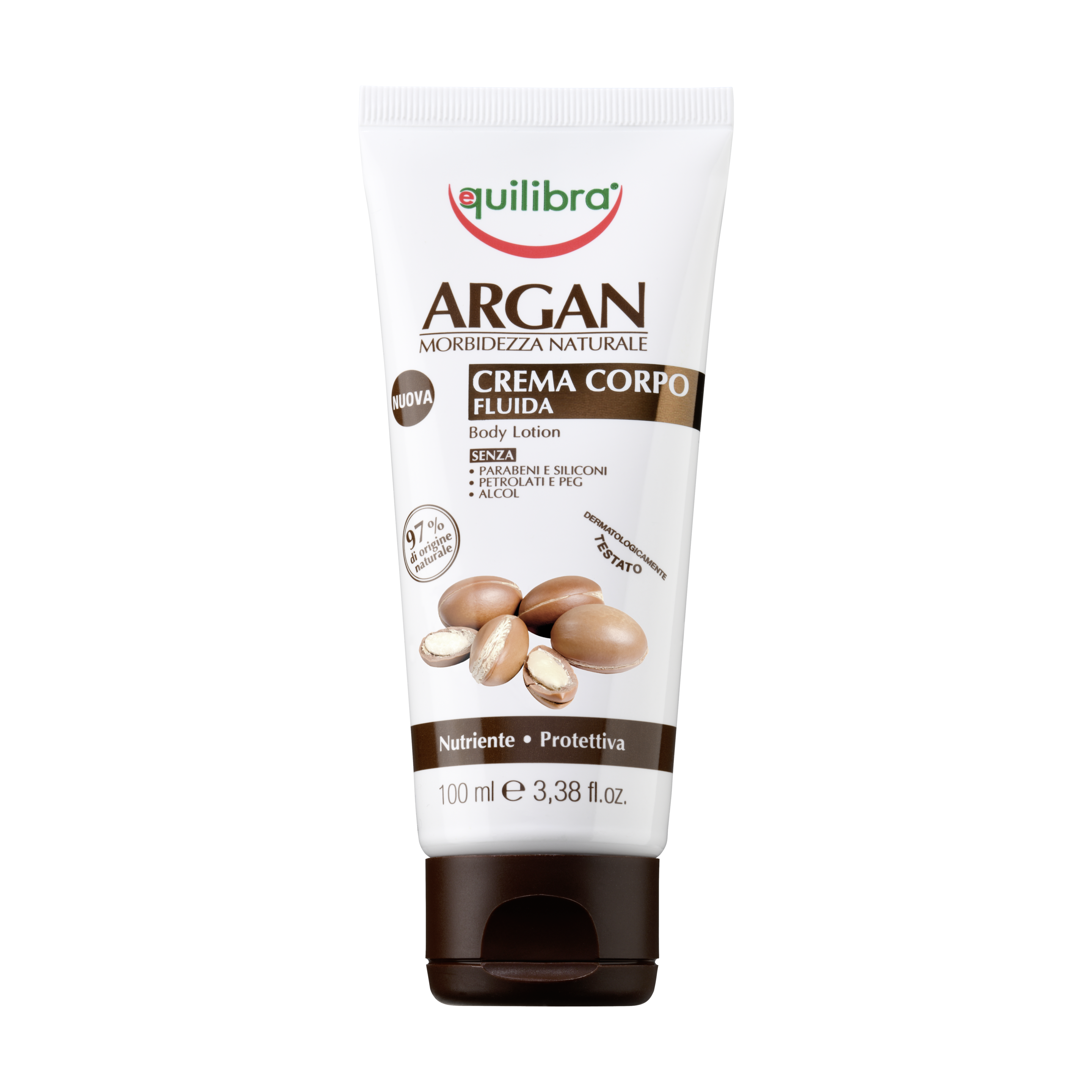 Crema Corpo Fluida Argan Minitaglia Equilibra<sup>®</sup>  - Tubo da 100 ml