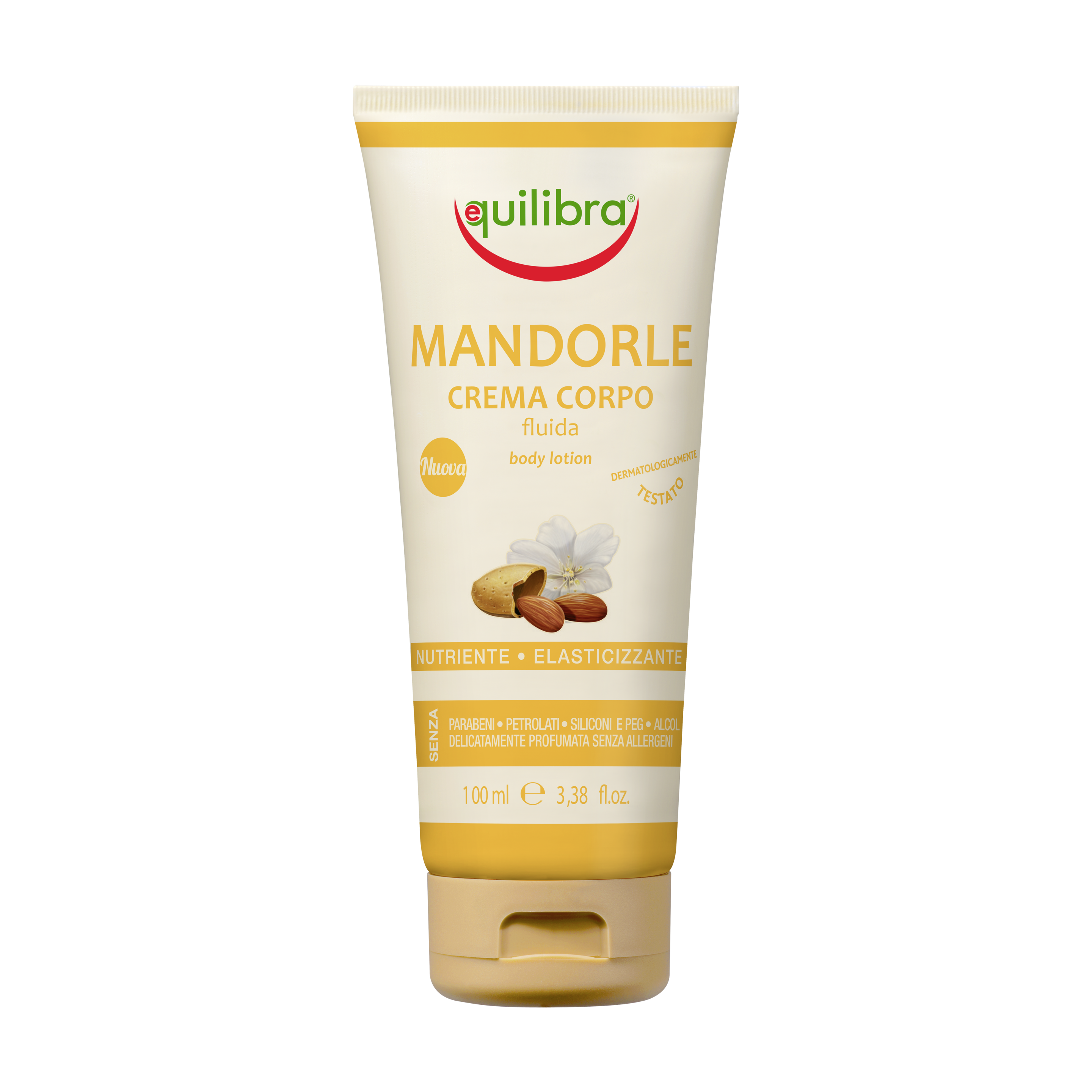 Crema Corpo Fluida Mandorle Minitaglia Equilibra<sup>®</sup>  - Tubo da 100 ml