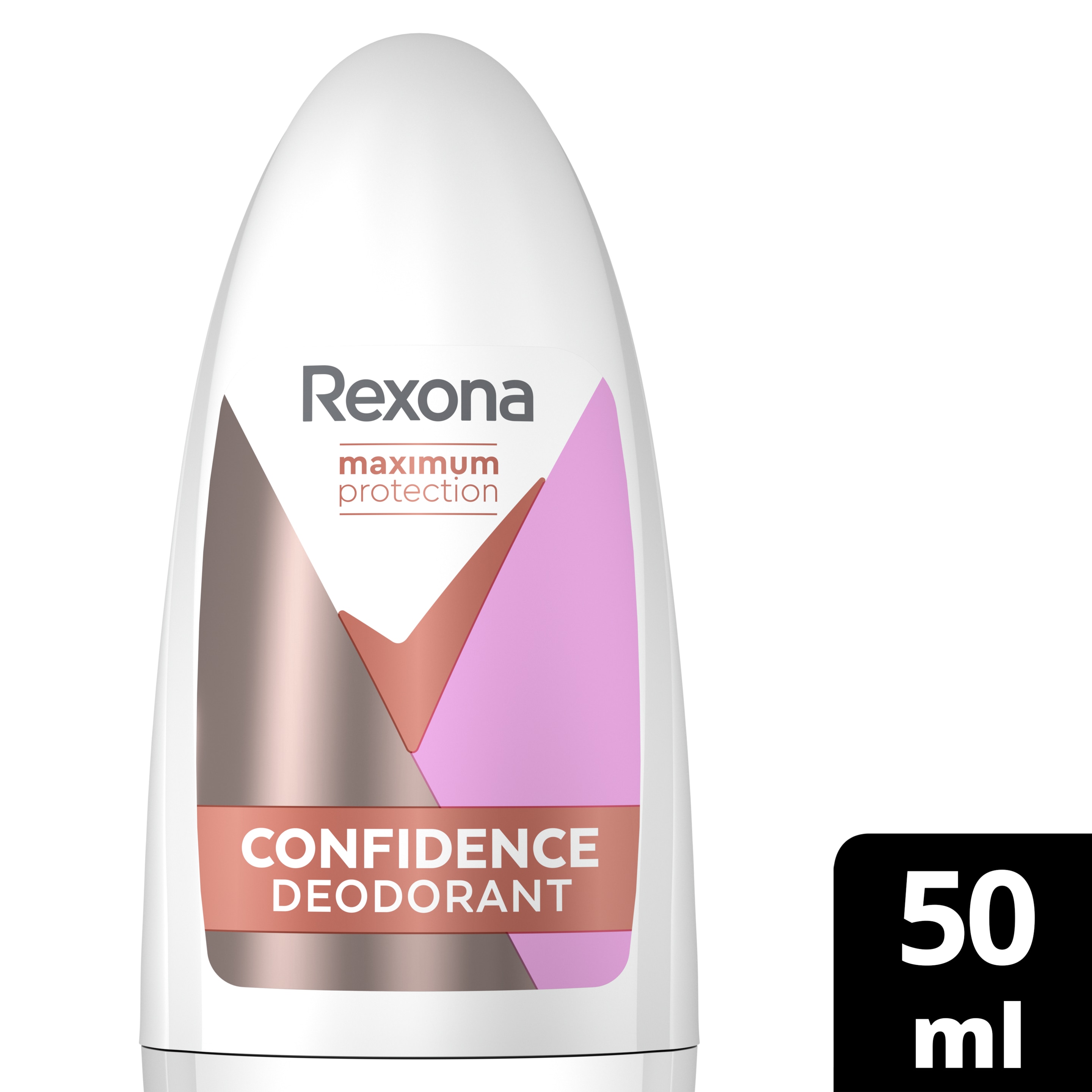 REXONA for Women Antiperspirant Deodorant Roll-On, 96 Hours of Sweat Protection, Maximum Protection Confidence, 3X Stronger Antiperspirant, 50ml