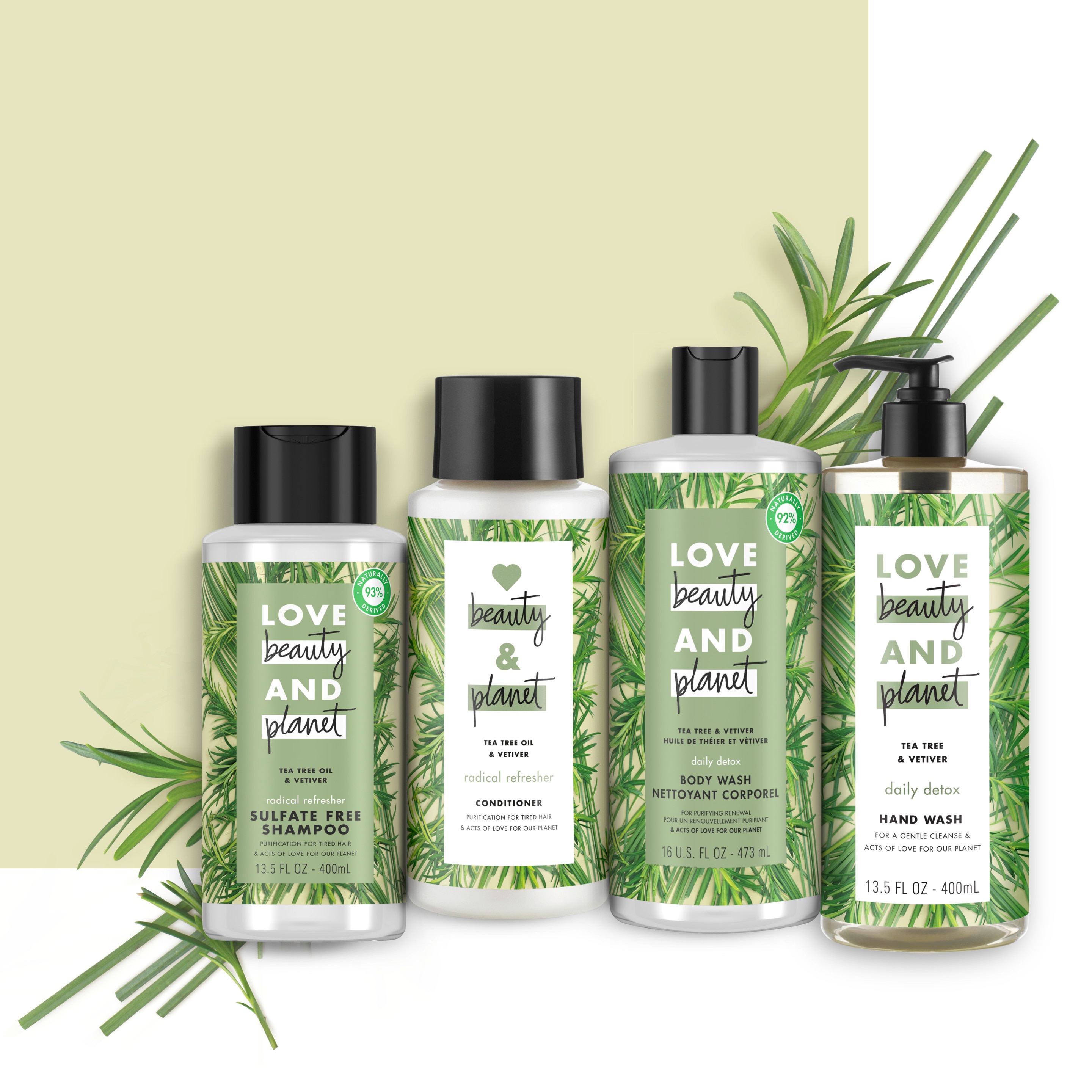Tea Tree oil and vetiver