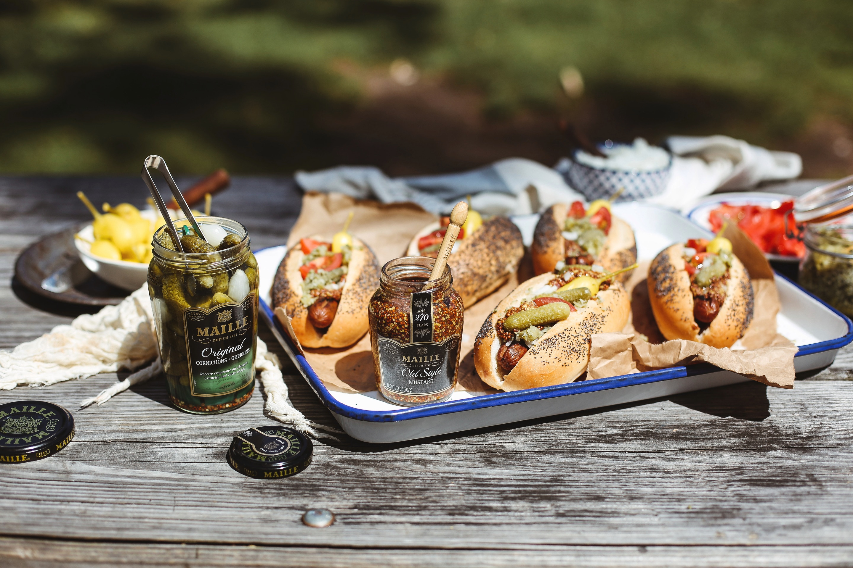 Maille Chicago-Style Hot Dogs 30 Minutes  recipe