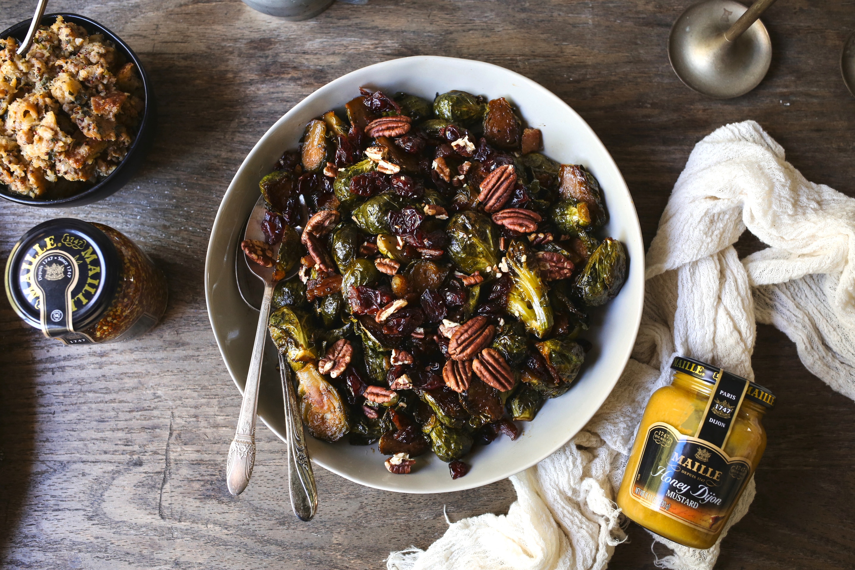 Honey Dijon Glazed Brussels Sprouts