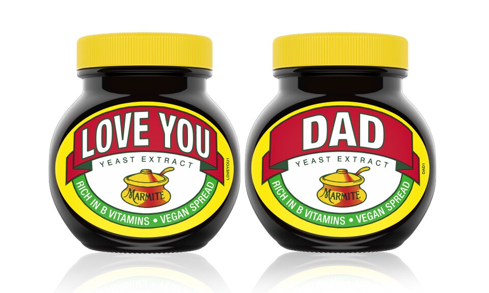 Love You & Dad 250g Marmite Jar Gift Set