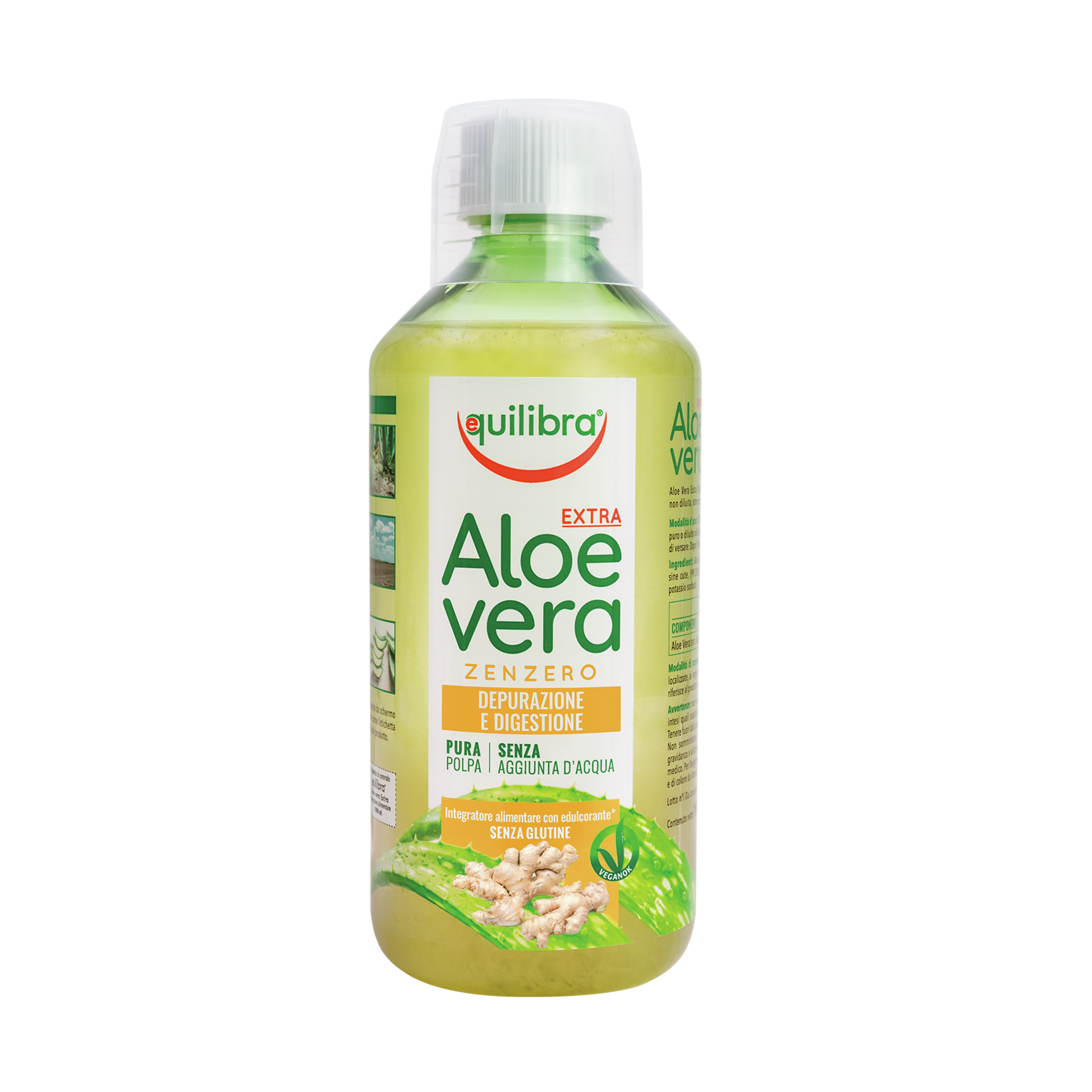 Aloe Vera Extra Con Zenzero Equilibra<sup>®</sup>  - Bottiglia - 500 ml