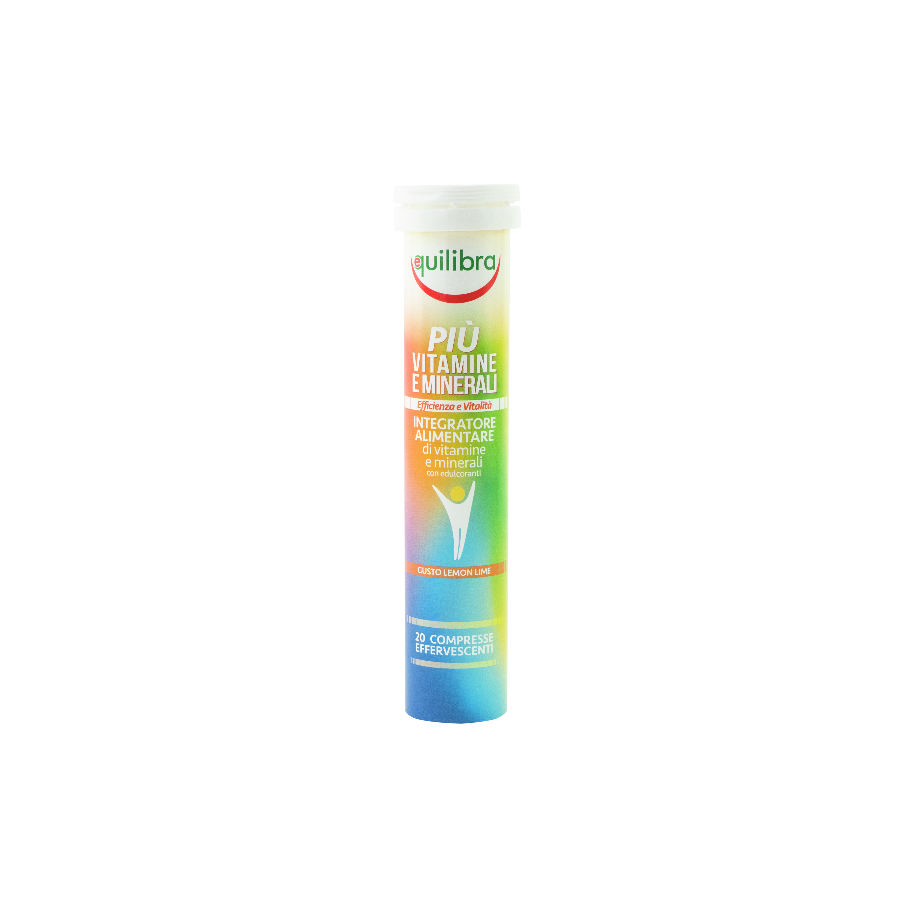Più Vitamine E Minerali Equilibra<sup>®</sup>  - 20 compresse effervescenti - 86 g