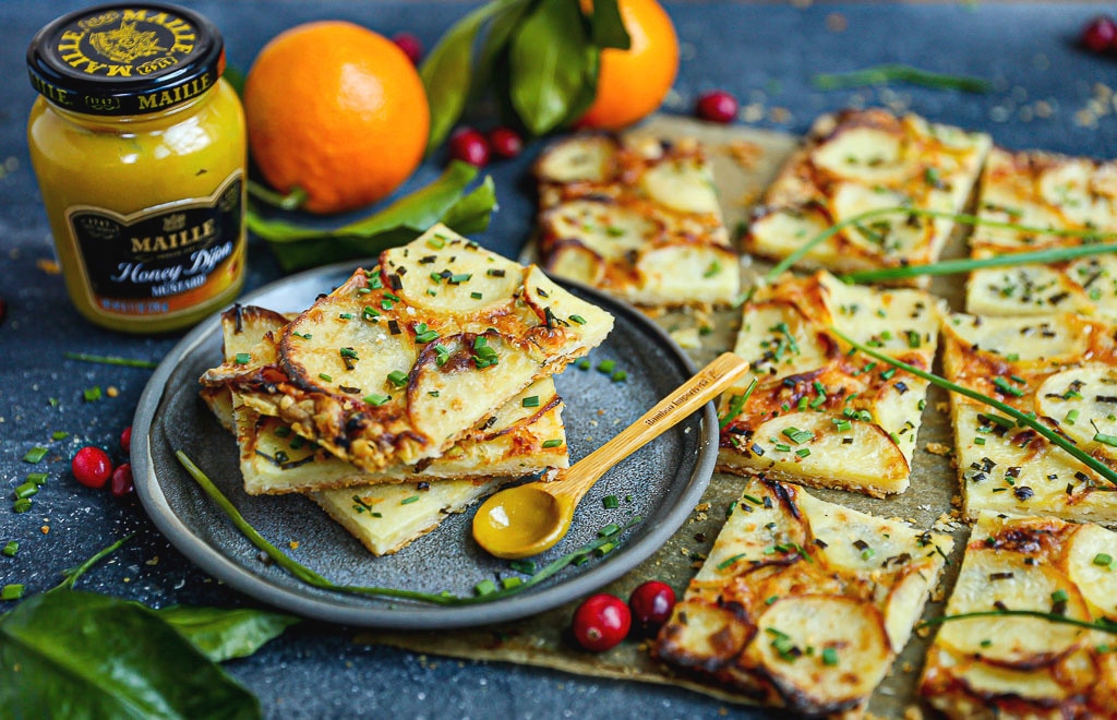 Honey Mustard Potato Tart