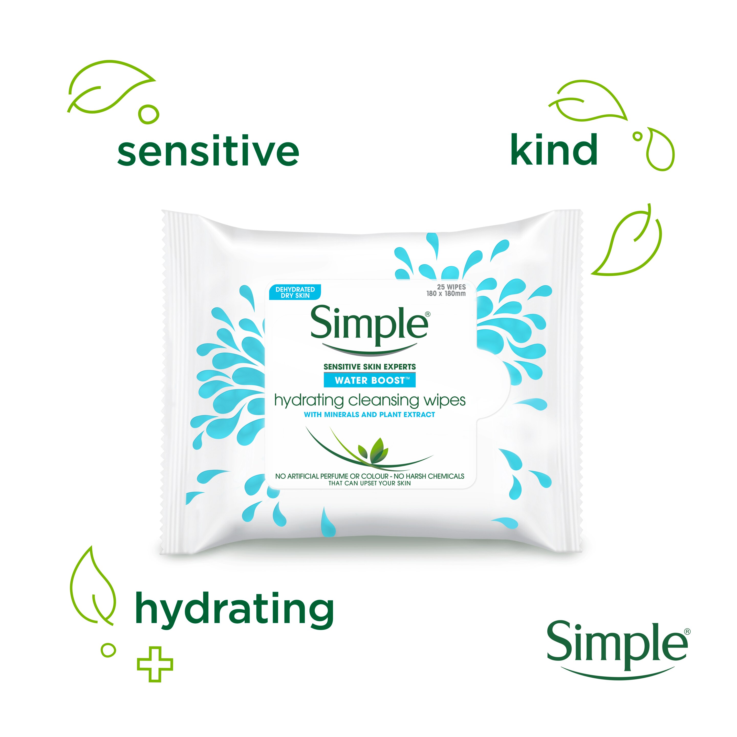 Water Boost Hydrating Facial Wipes