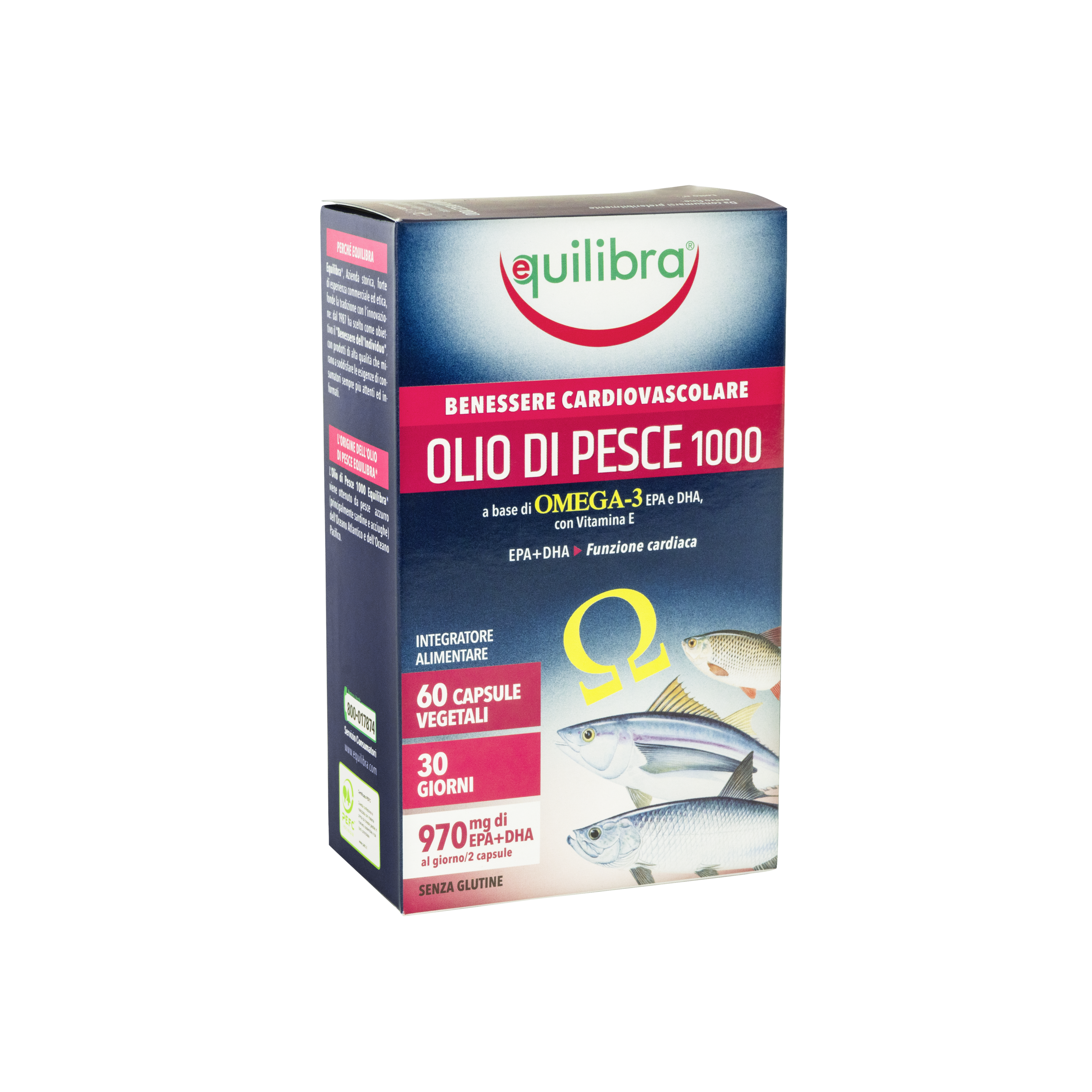 Olio Di Pesce 1000 Equilibra<sup>®</sup>  - 60 capsule vegetali - 84