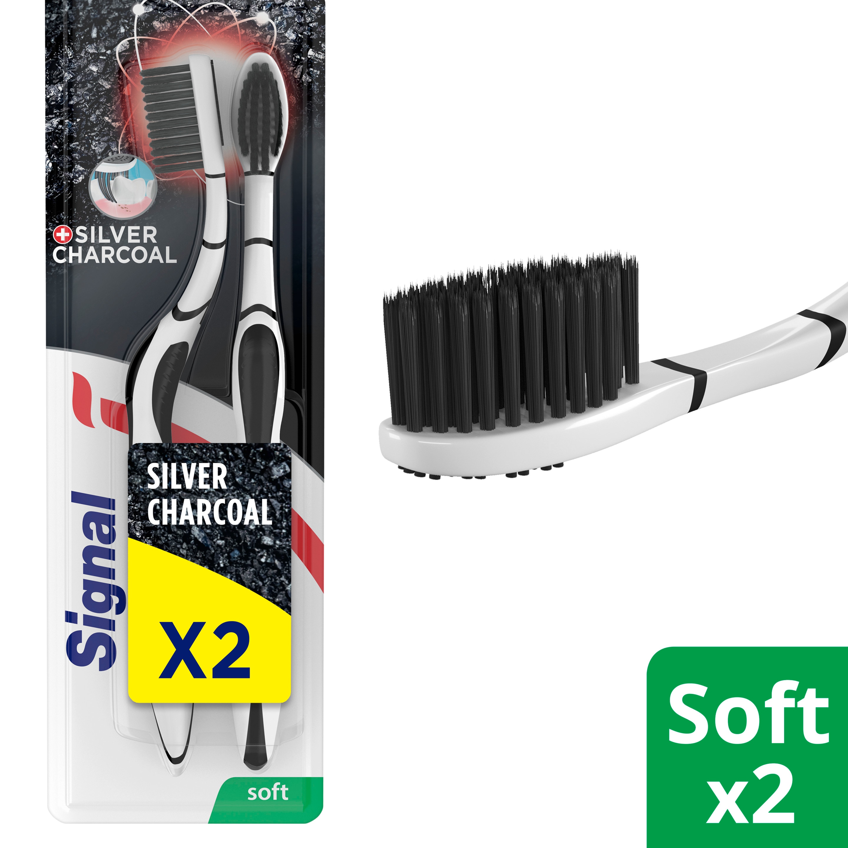 Signal Toothbrush Charcoal Soft
