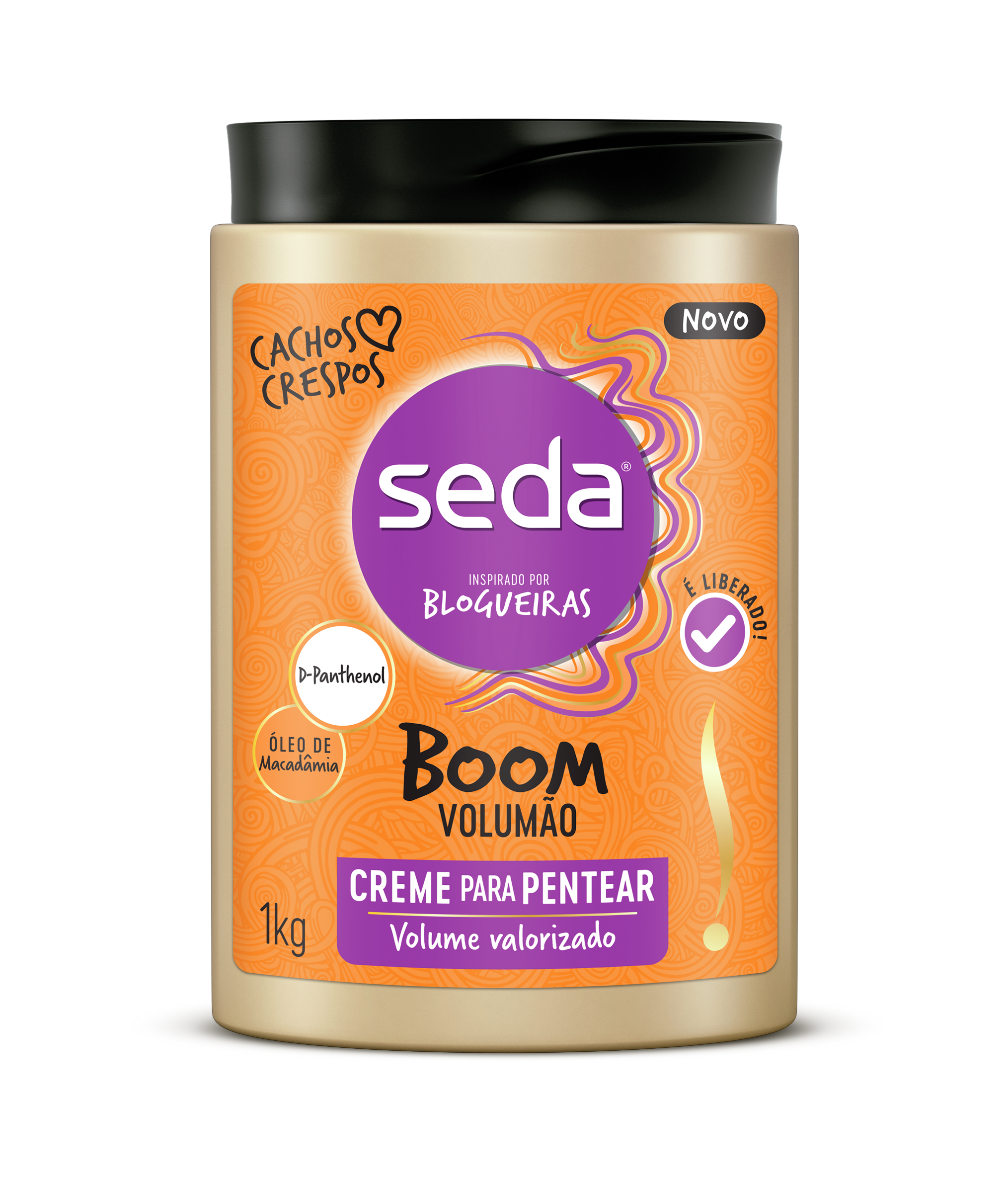 Creme para Pentear Seda Boom Volumão