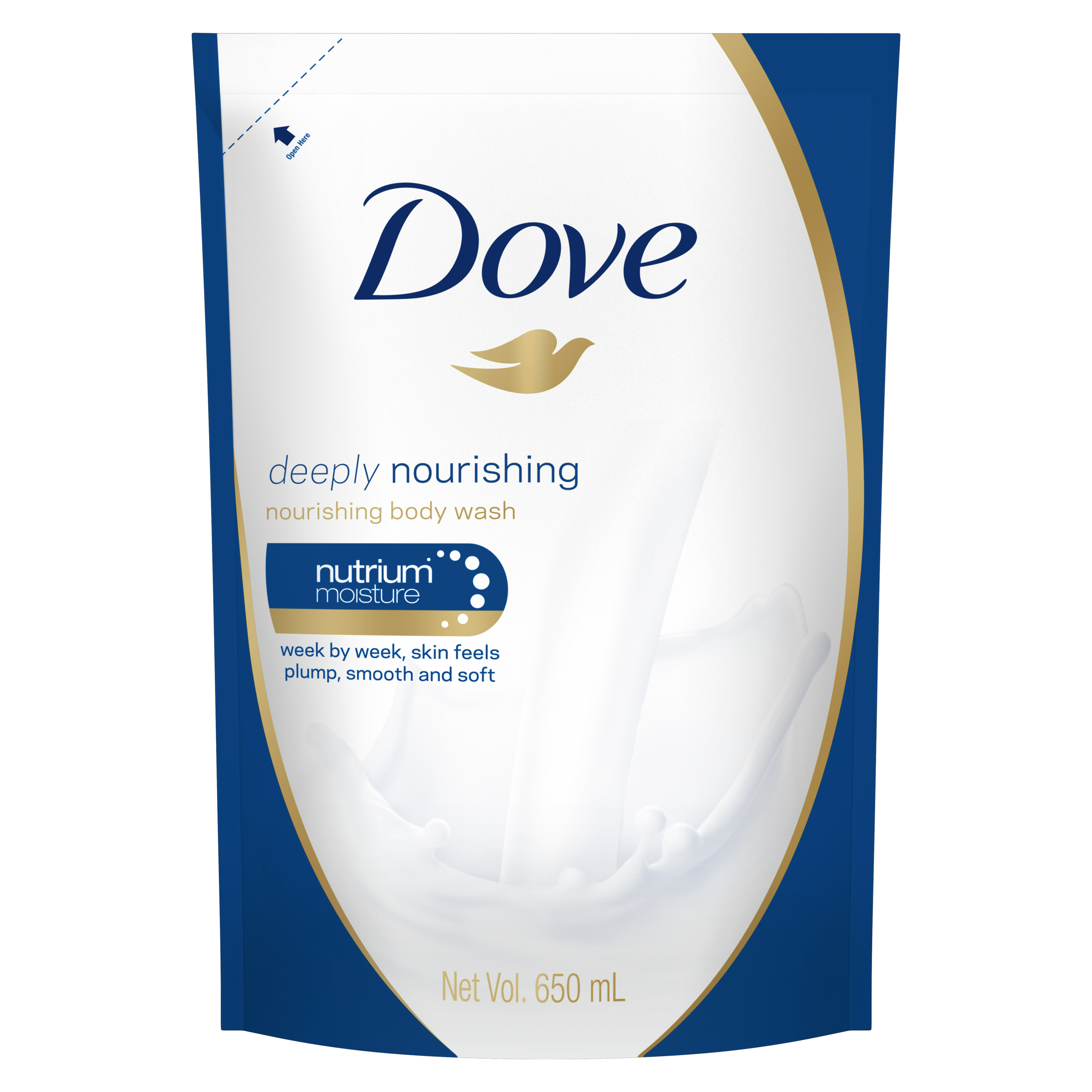 dove beauty nourishing body wash packshot