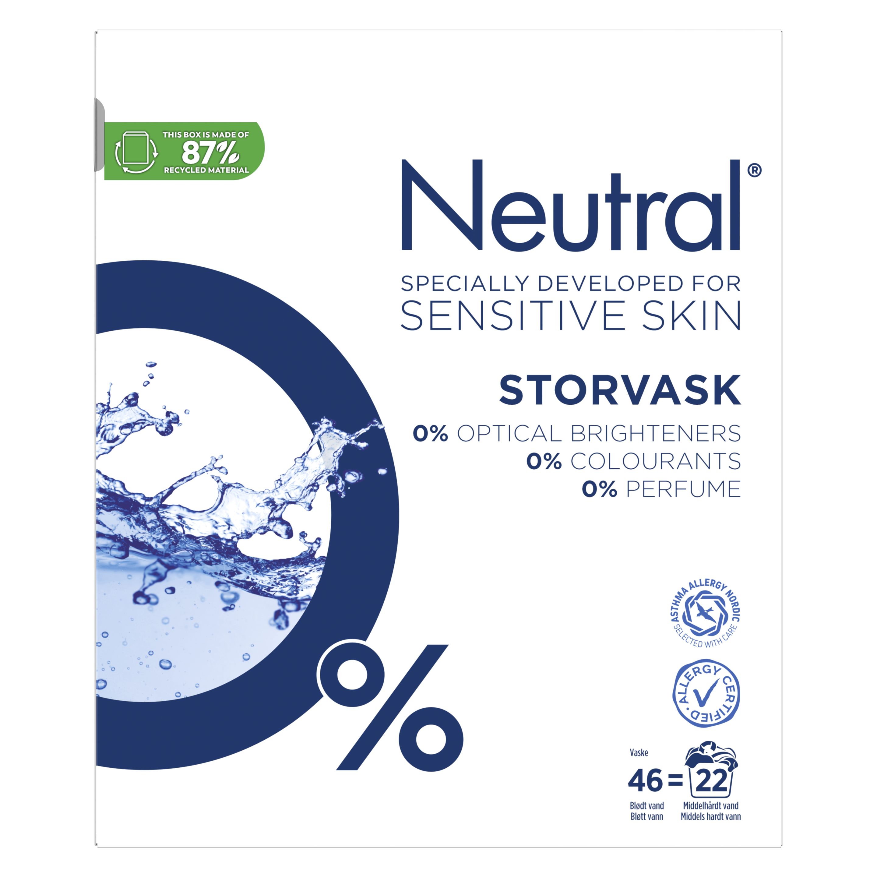 Neutral Standard Vaskepulver