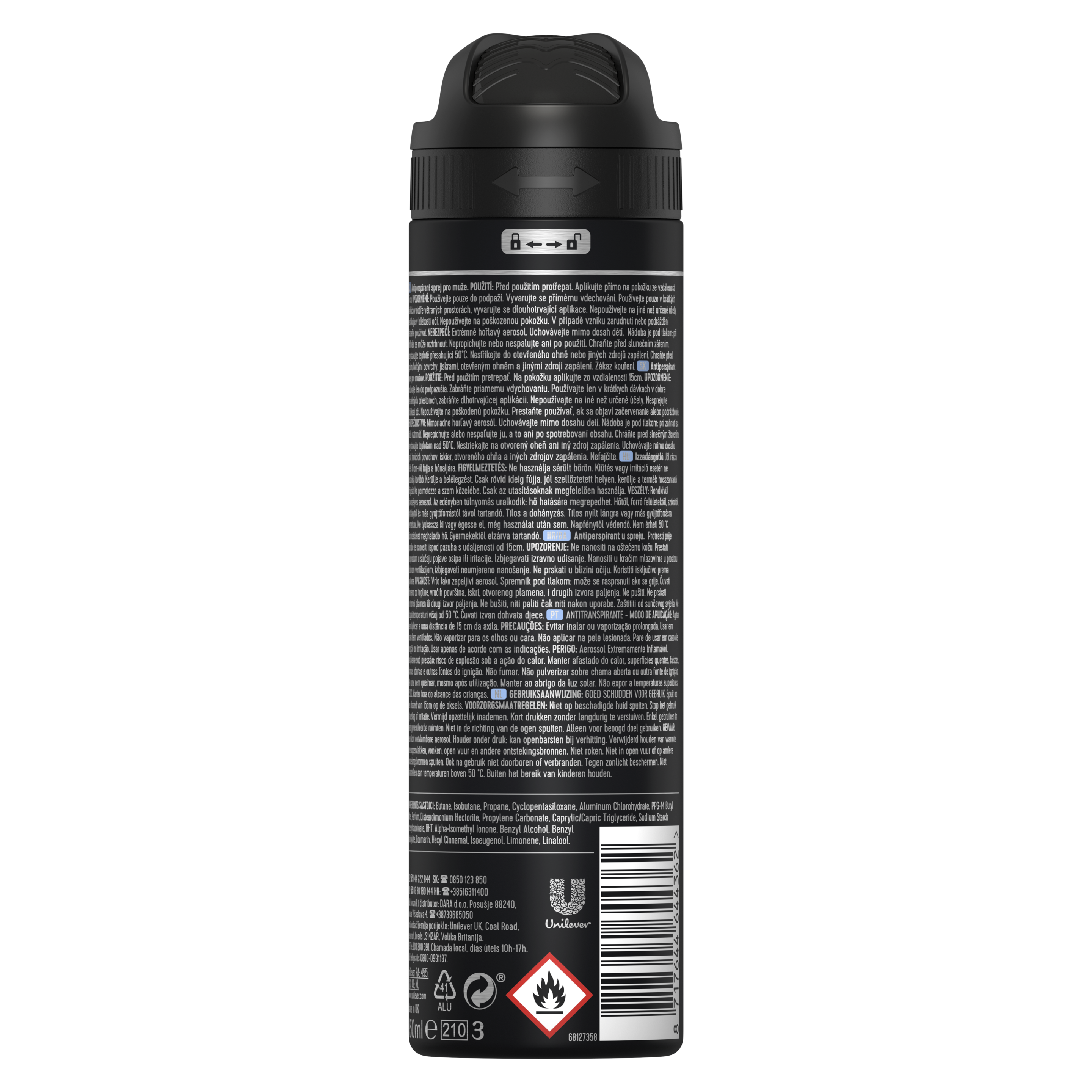 Антиперспірант аерозоль Rexona Men Прозорий Лід