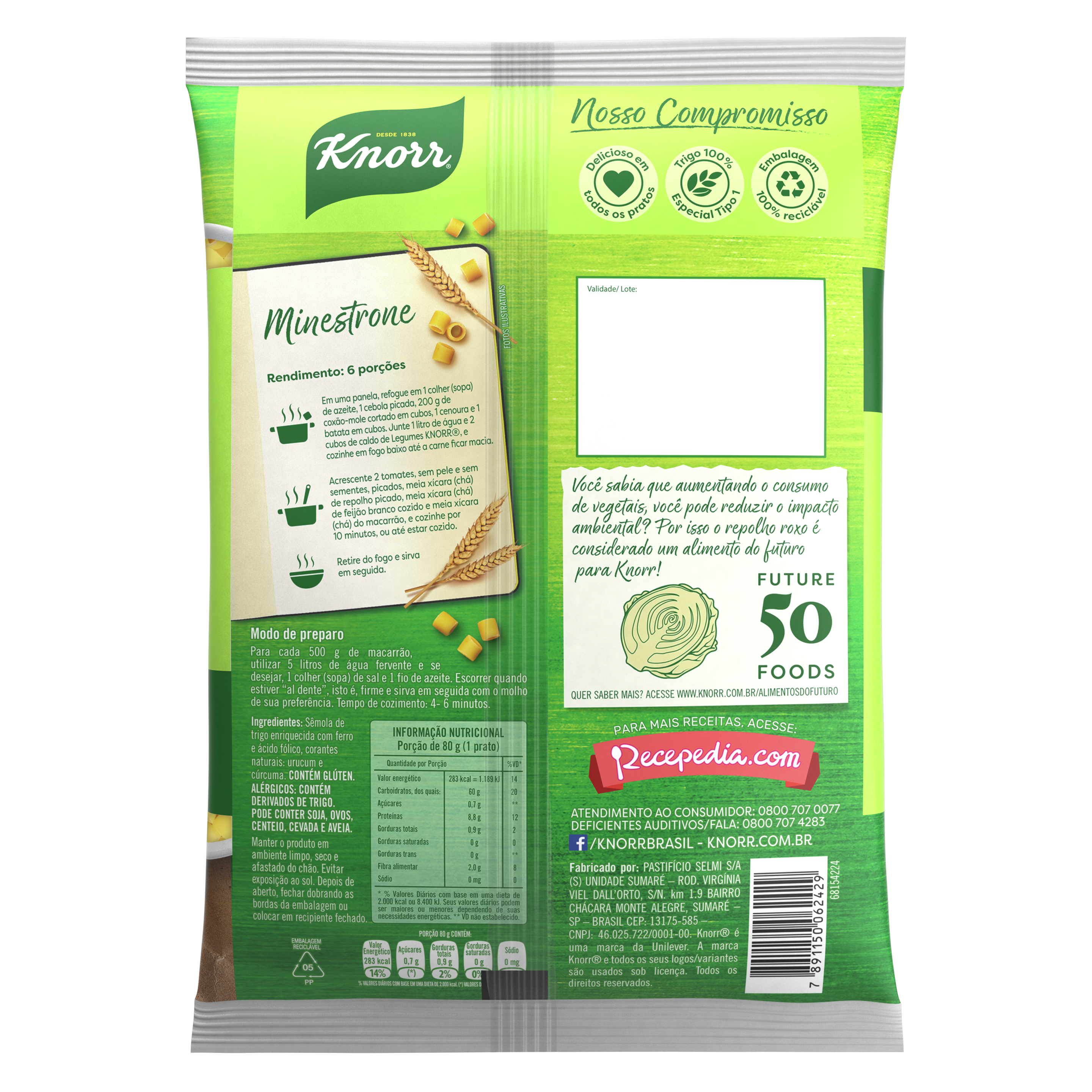 Macarrão Knorr Padre Nosso Sêmola