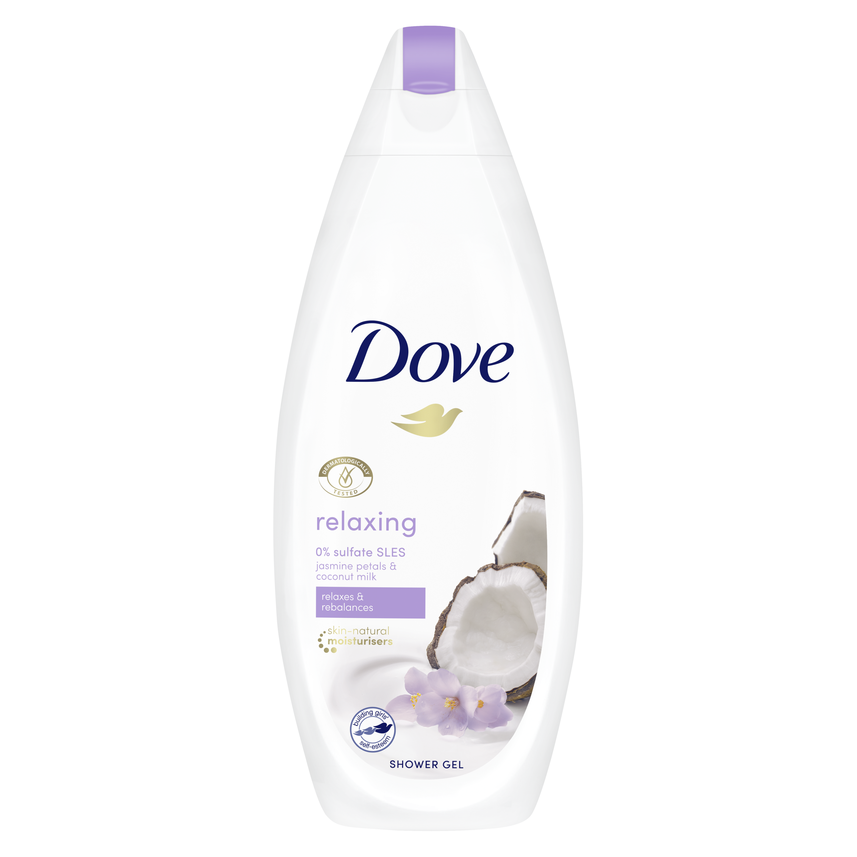 Dove Relaxing Coconut Milk and Jasmine Petal Shower Gel 250ml