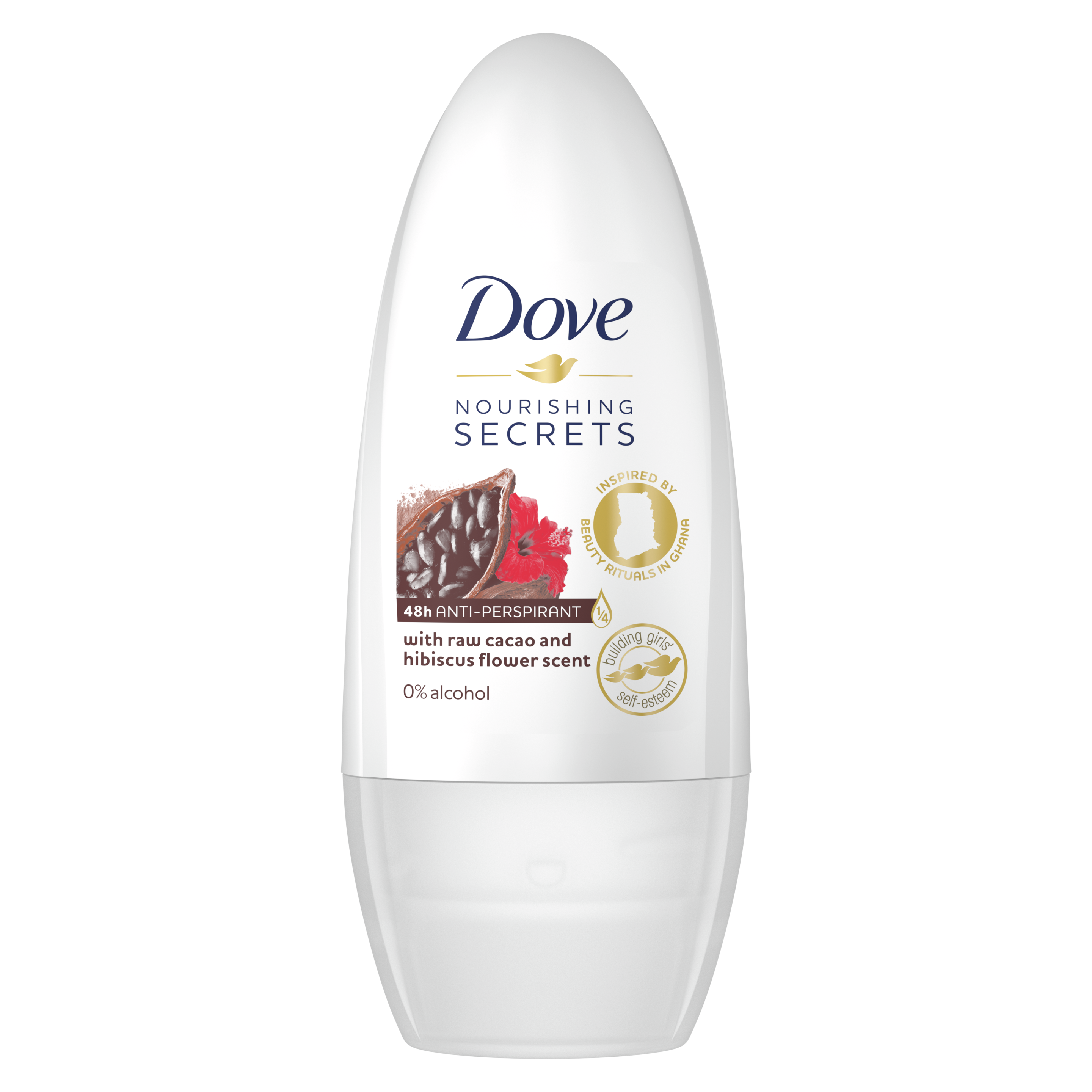 Dove Antiperspirant roll-on Raw Cacao & Hibiscus Flower 50ml