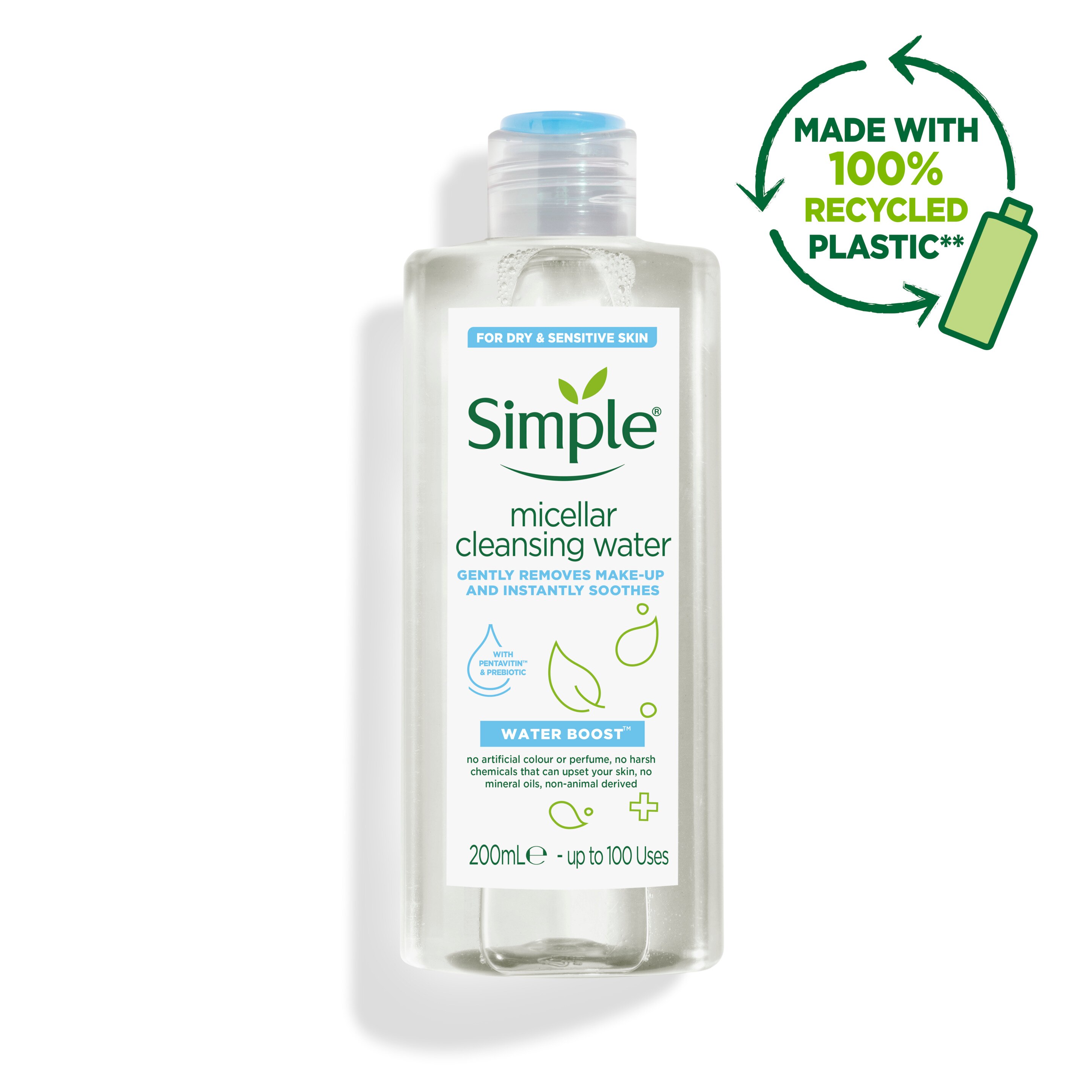 Water Boost Cleansing Micellar Water | Simple® Skincare