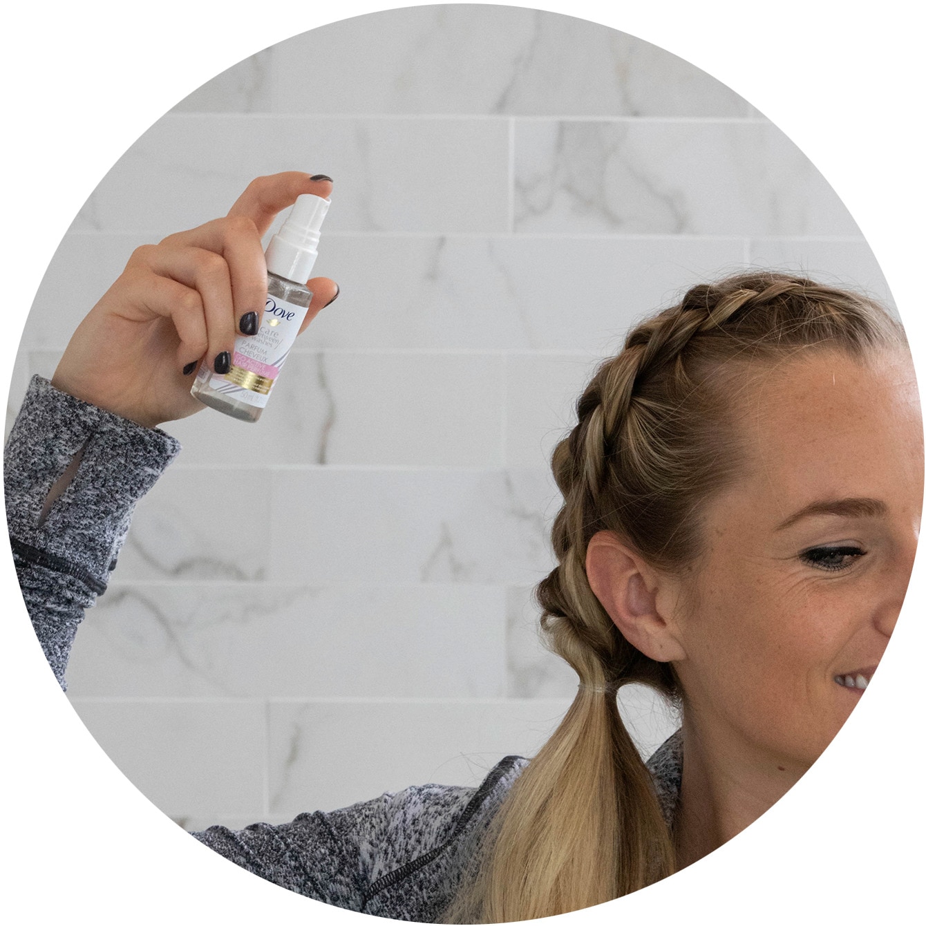 After: Spritz on some hair perfume