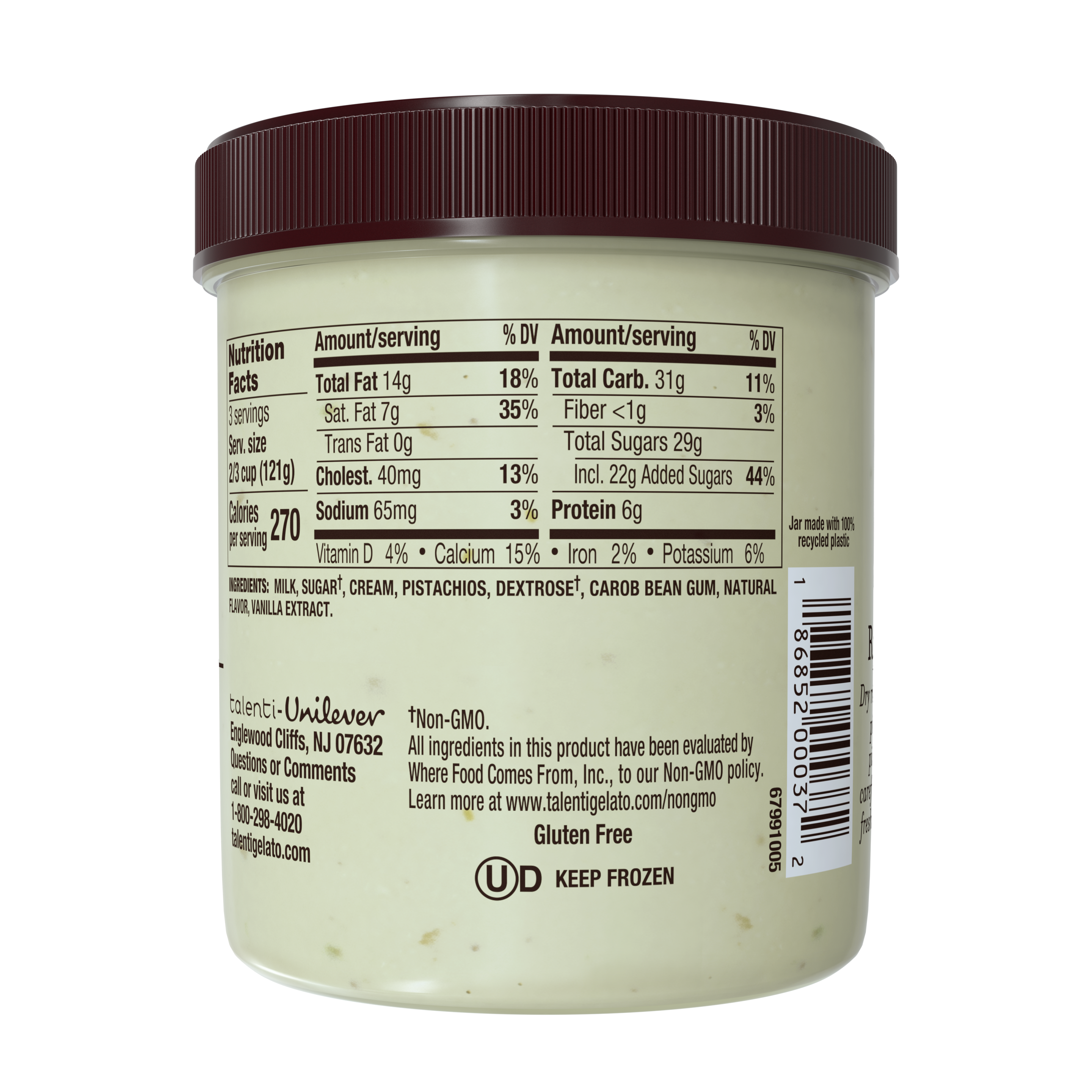 Pacific Coast Pistachio Gelato