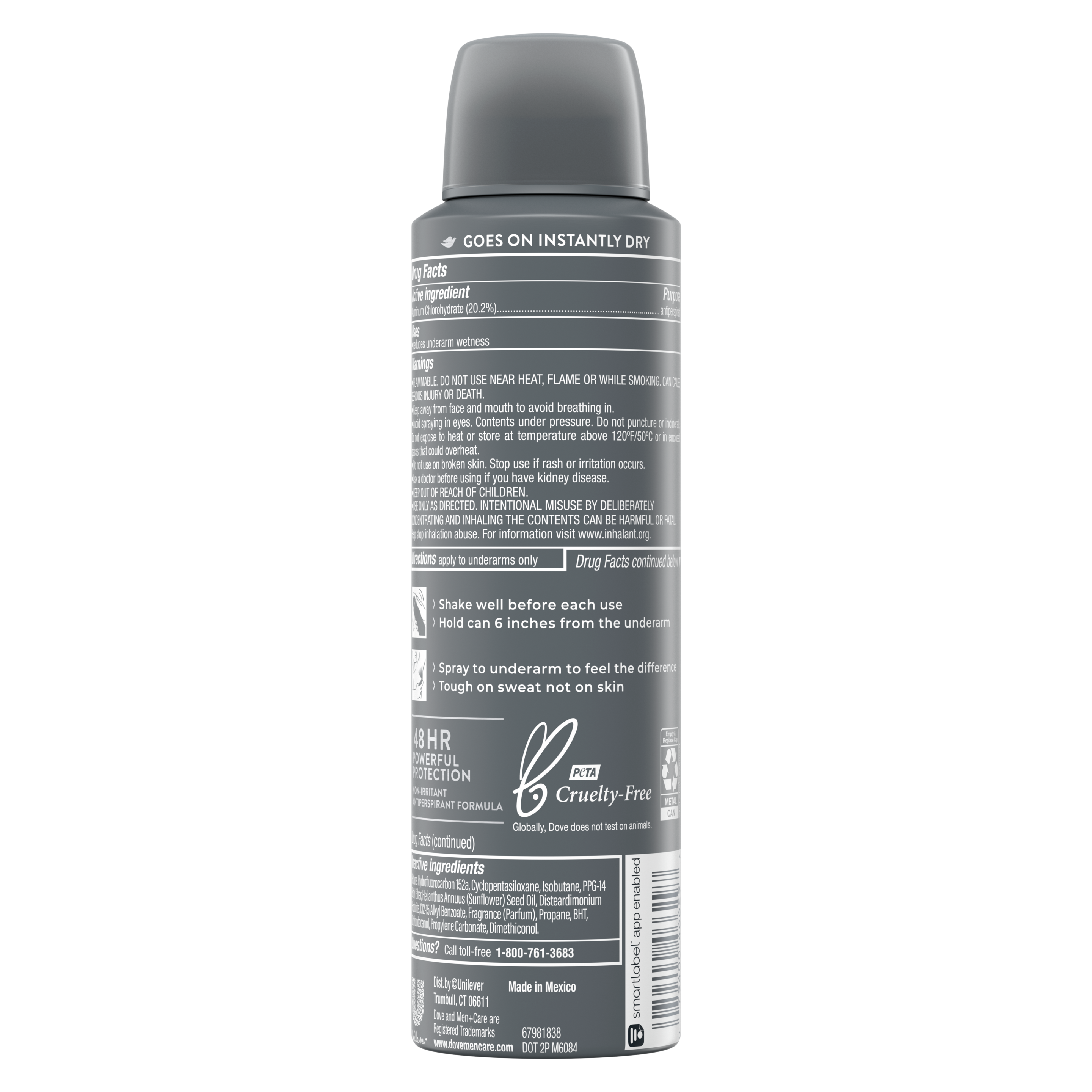 Dove Men+Care  SportCare Comfort Dry Spray Antiperspirant  3.8 oz simple