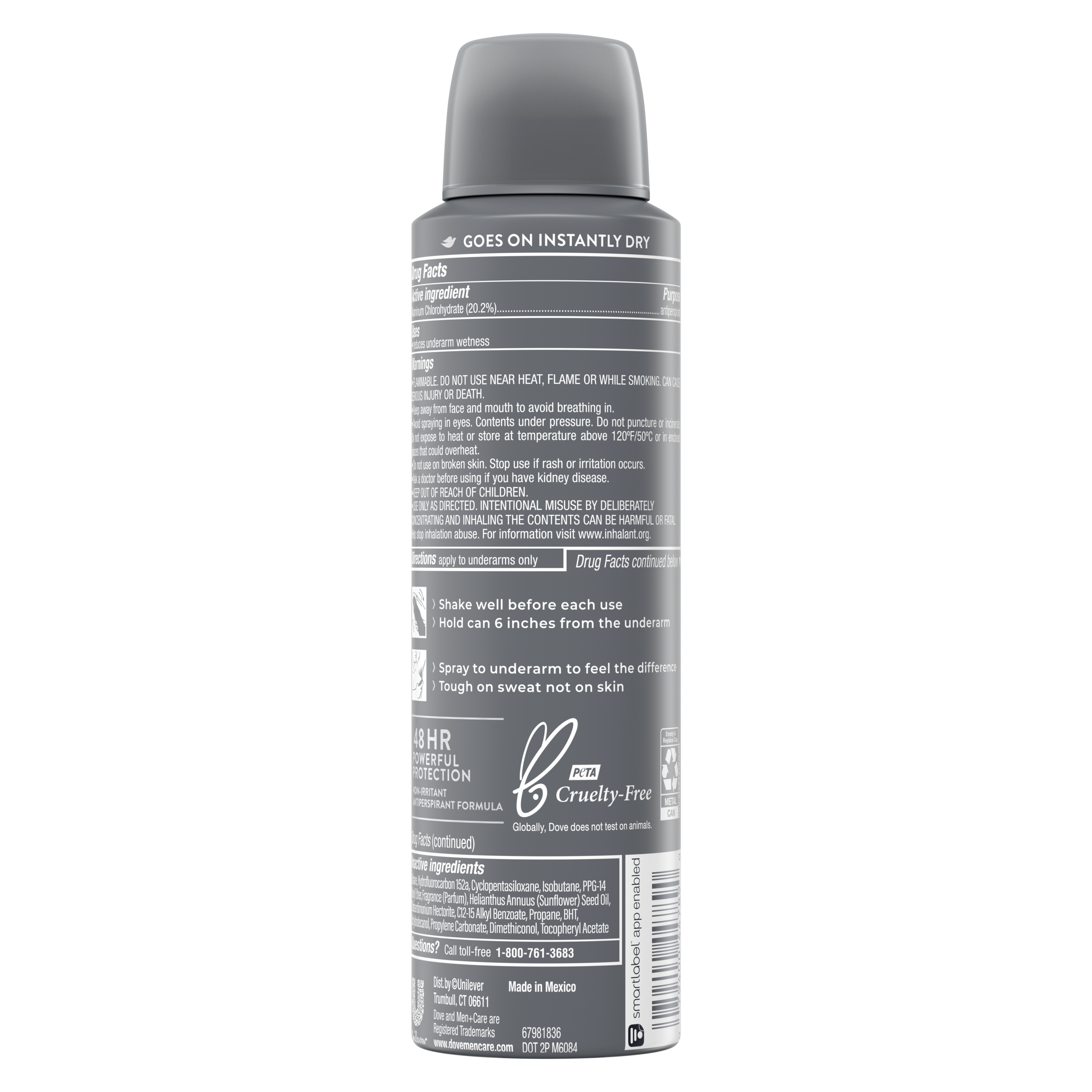 Men+Care Stain Defense Cool Dry Spray Antiperspirant