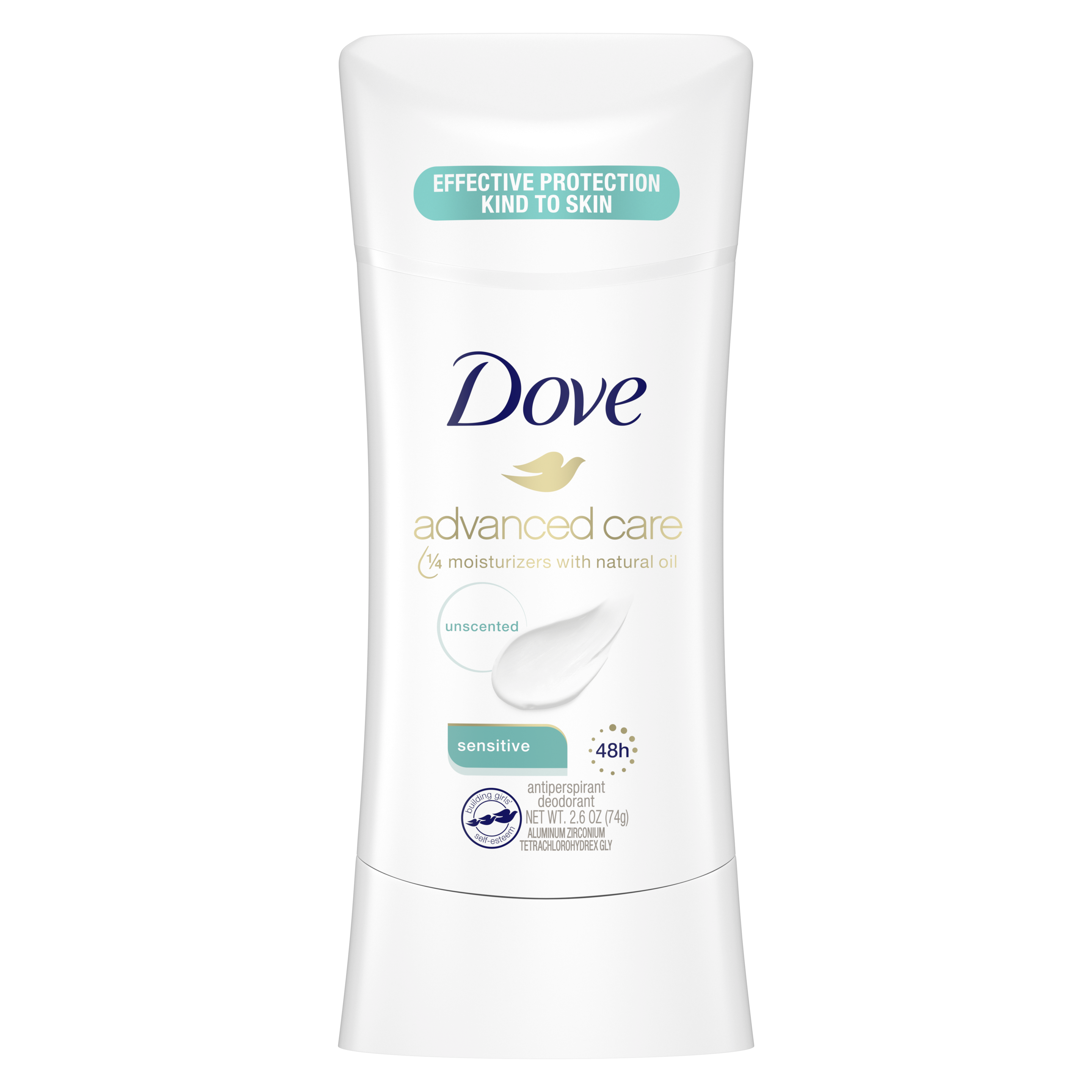 Advanced Care Antiperspirant Deodorant Stick Unscented Sensitive